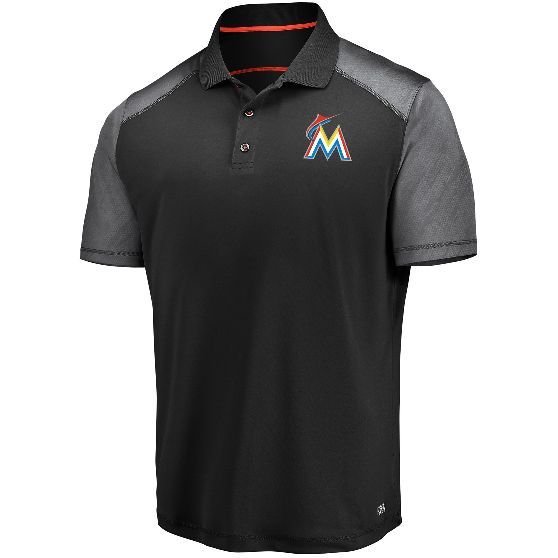 MLB Men’s Colorblock Polo Shirt - Miami Marlins, Size: Large MLB Men’s Colorblock Polo Shirt - Miami Marlins, Size: Large