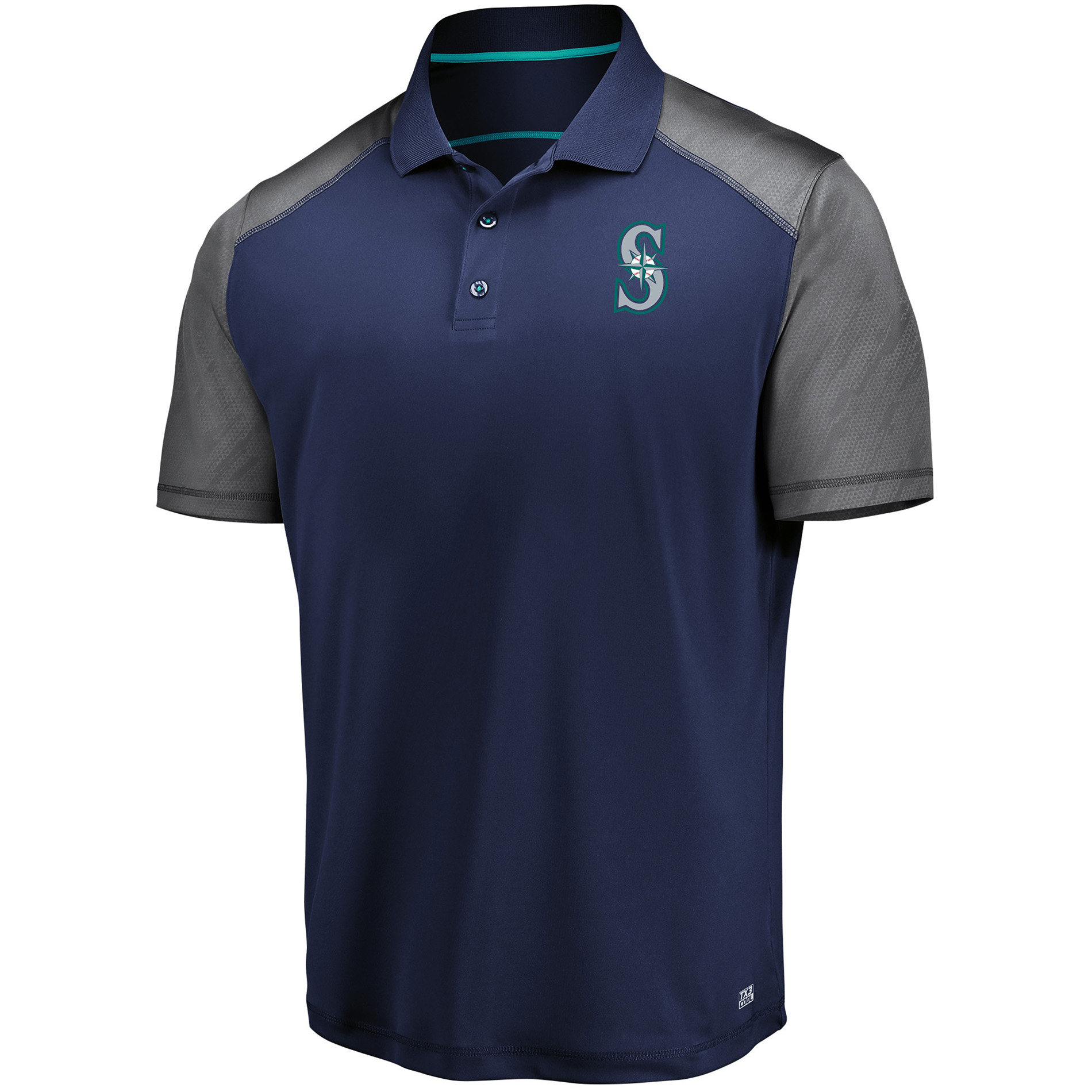 MLB Men’s Colorblock Polo Shirt - Seattle Mariners, Size: XXL MLB Men’s Colorblock Polo Shirt - Seattle Mariners, Size: XXL