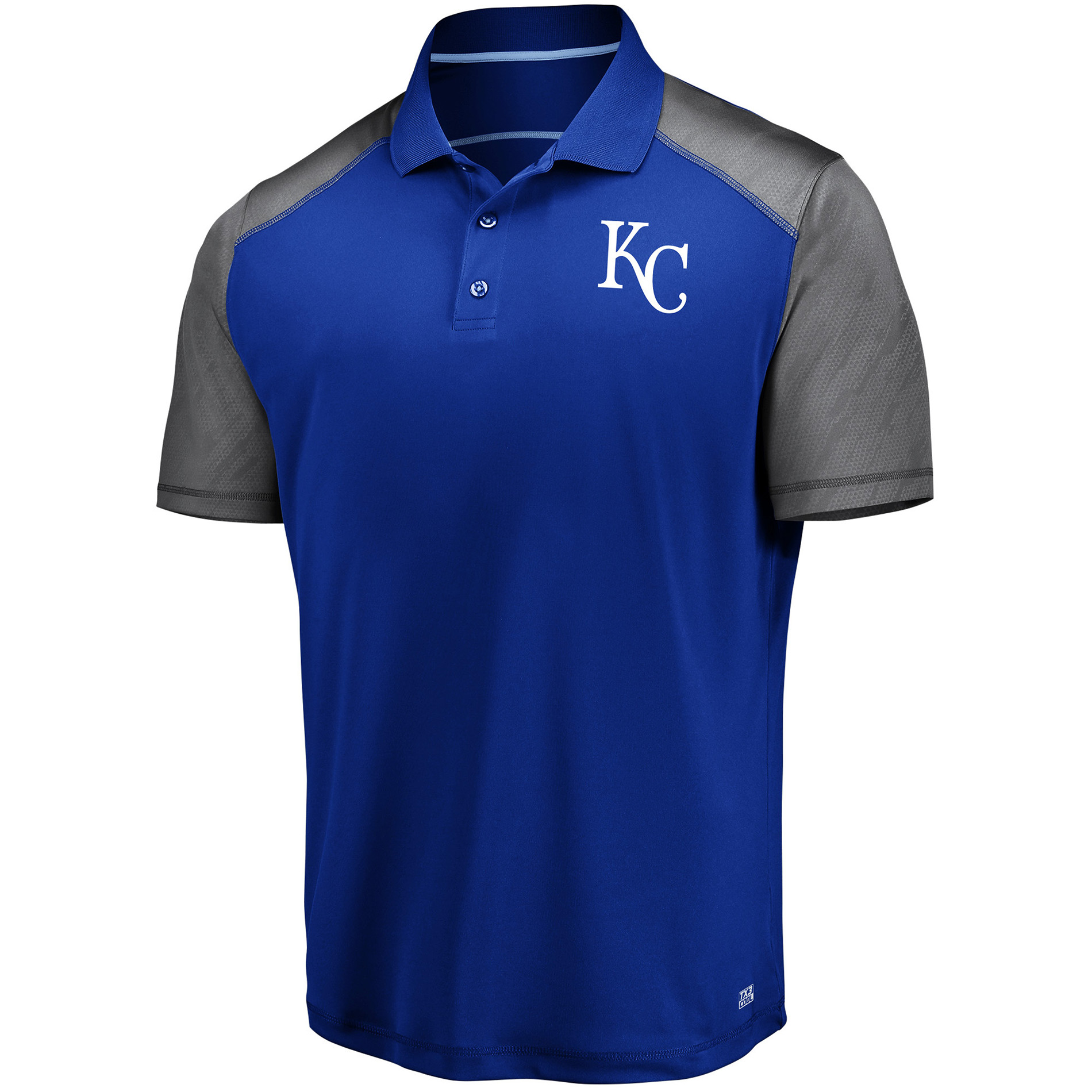 MLB Men&#8217;s Colorblock Polo Shirt - Kansas City Royals