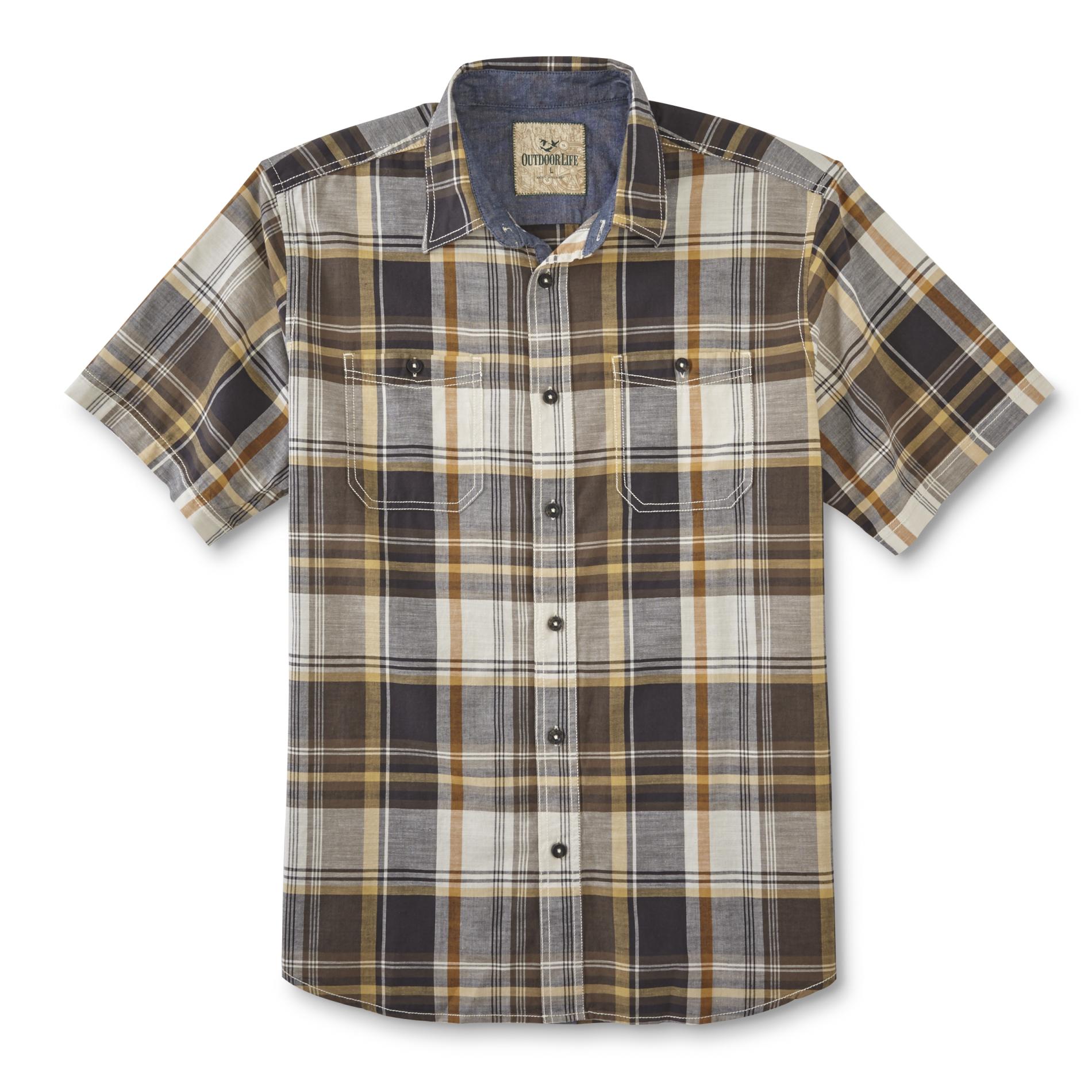 Outdoor Life Men's Big & Tall Discovery Button-Front Shirt - Plaid