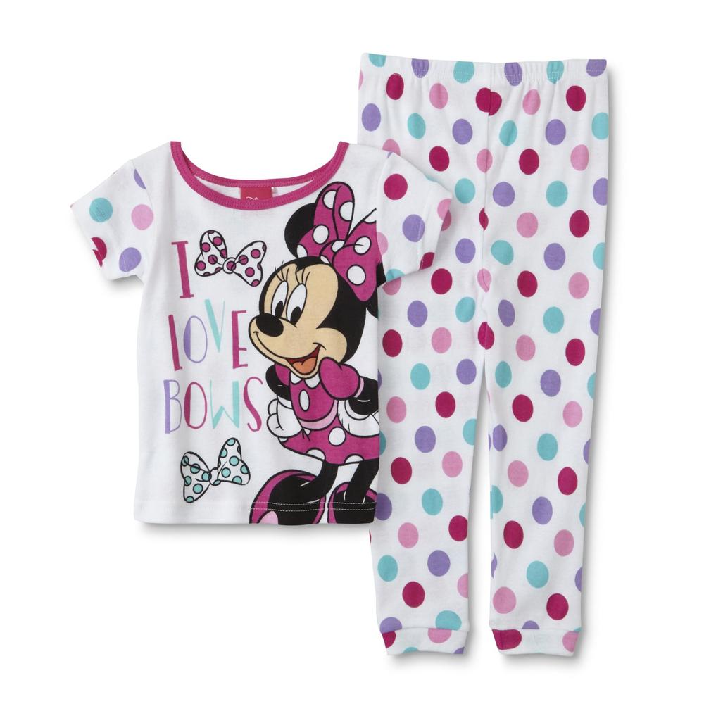Disney Minnie Mouse Toddler Girls' 2-Pairs Pajamas