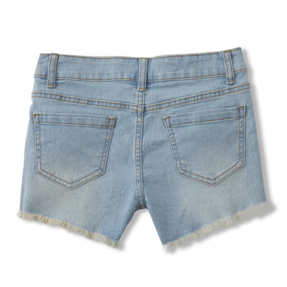 ROEBUCK & CO R1893 Girls' Embellished Denim Shorts - Stars