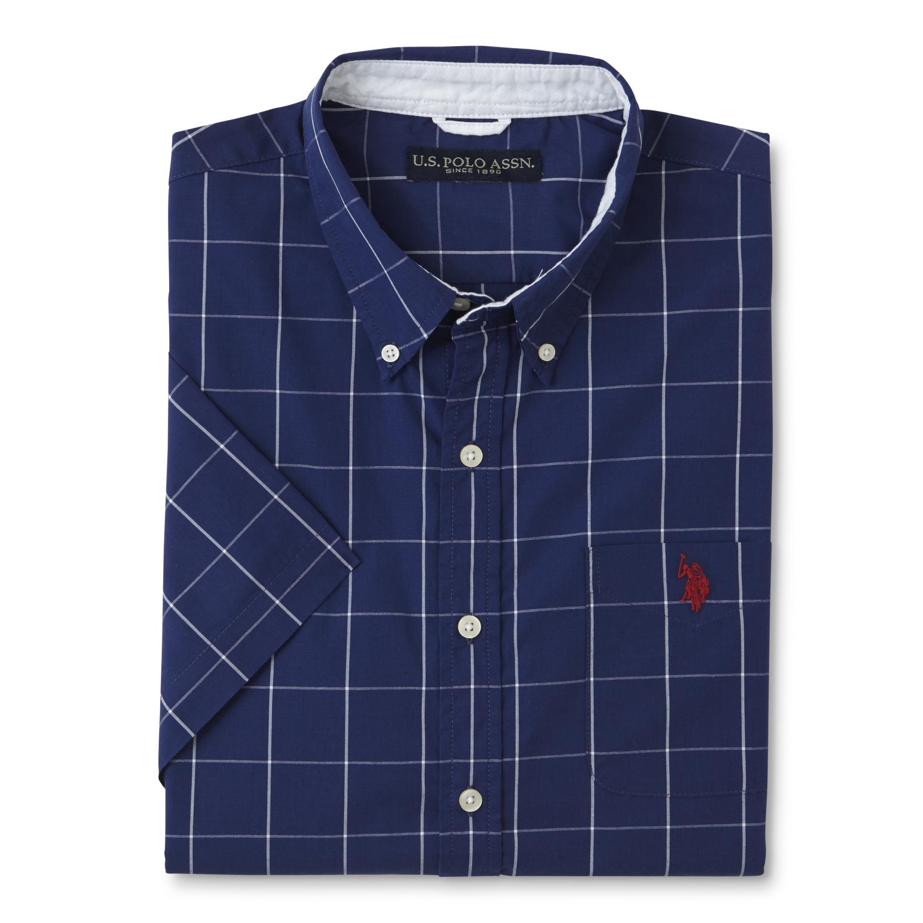 U.S. Polo Assn. Men's Short-Sleeve Button-Front Shirt
