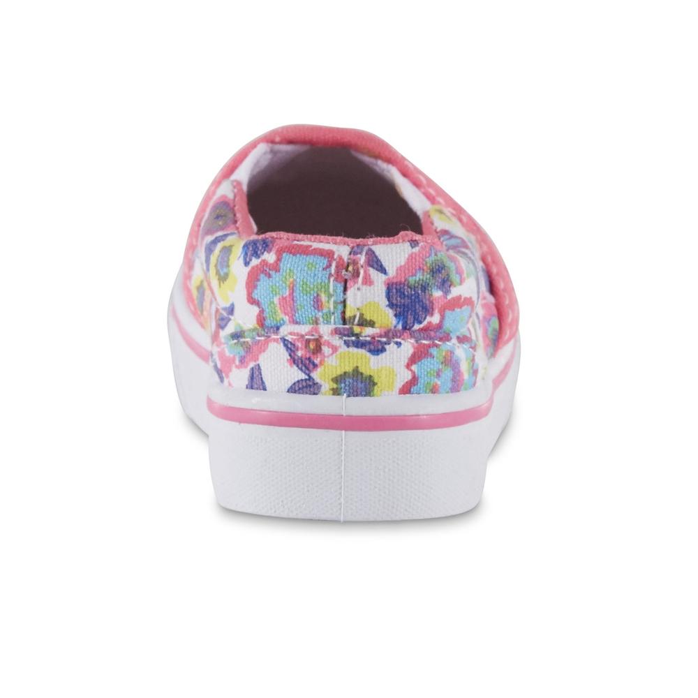 Basic Editions Infant Girls' Revolve Casual Sneaker - White/Floral