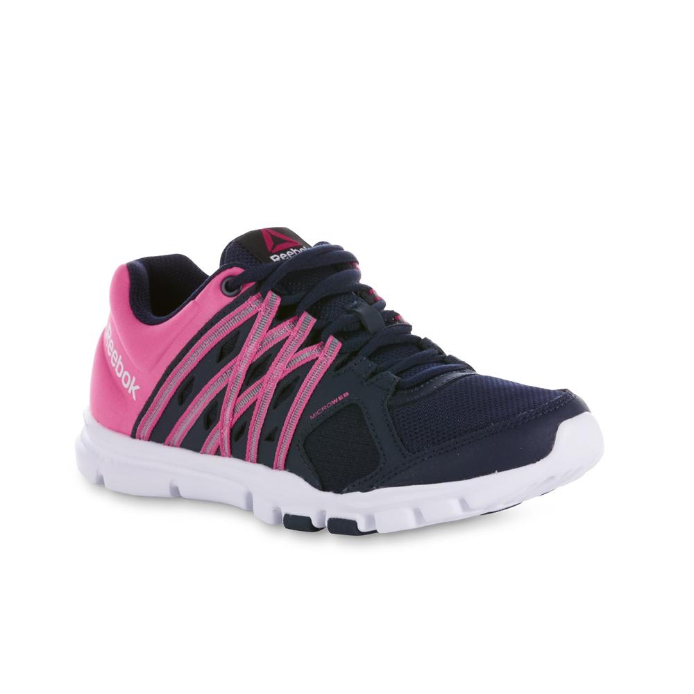 Reebok Women's YourFlex Trainette 8.0 LMT Athletic Shoe - Navy/Pink