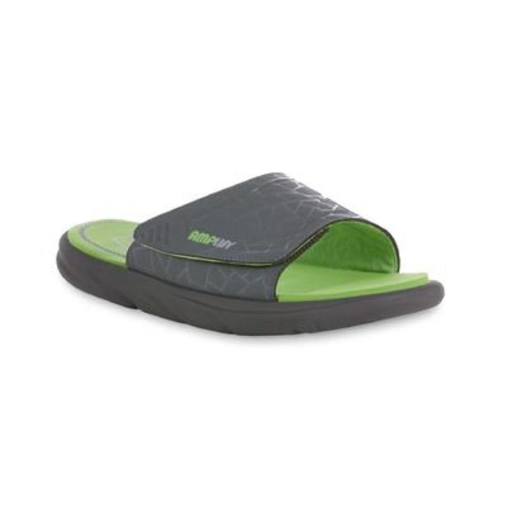 Amplify Young Men's Ride Gray/Green Slide Sandal