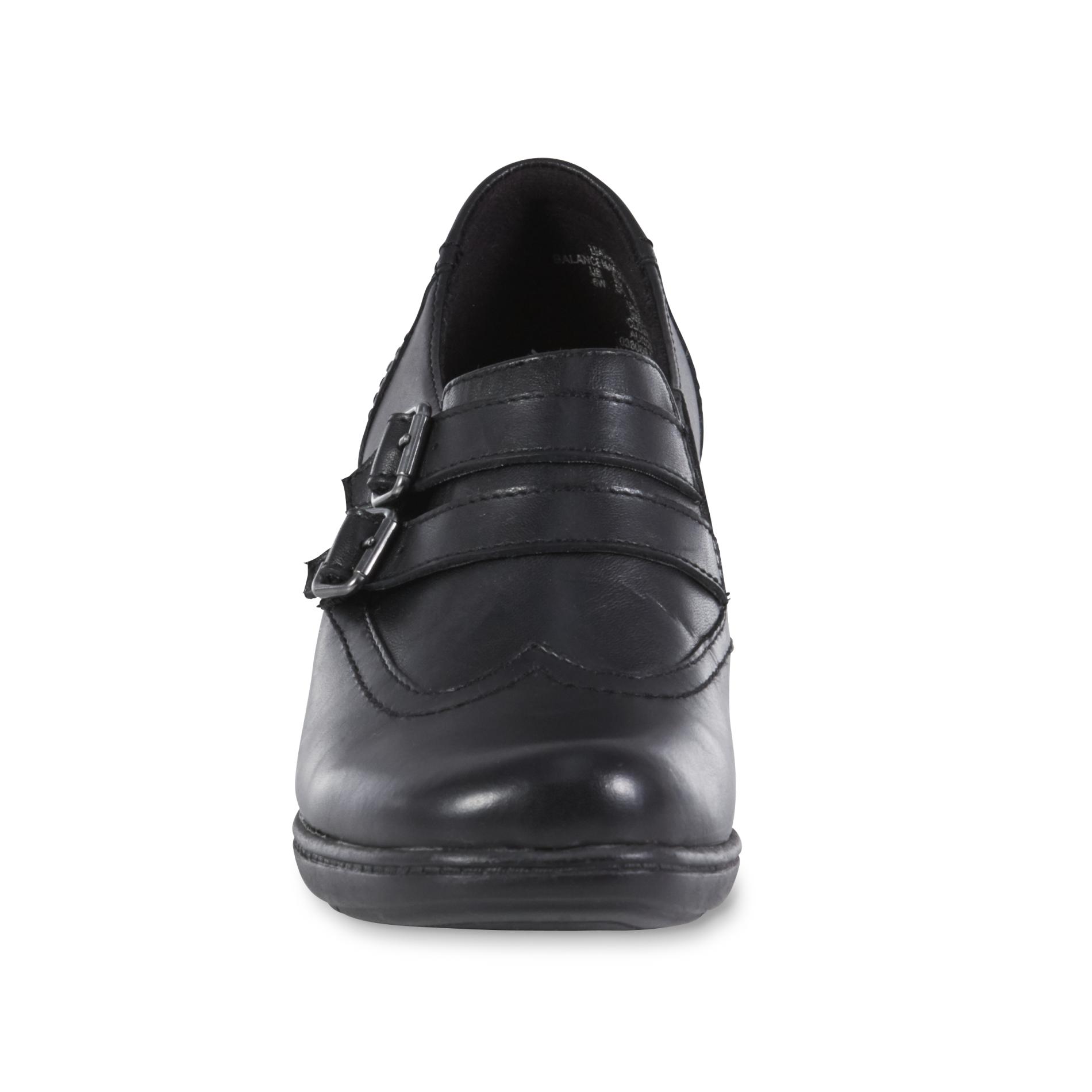 Womens wide width black loafers Clearance