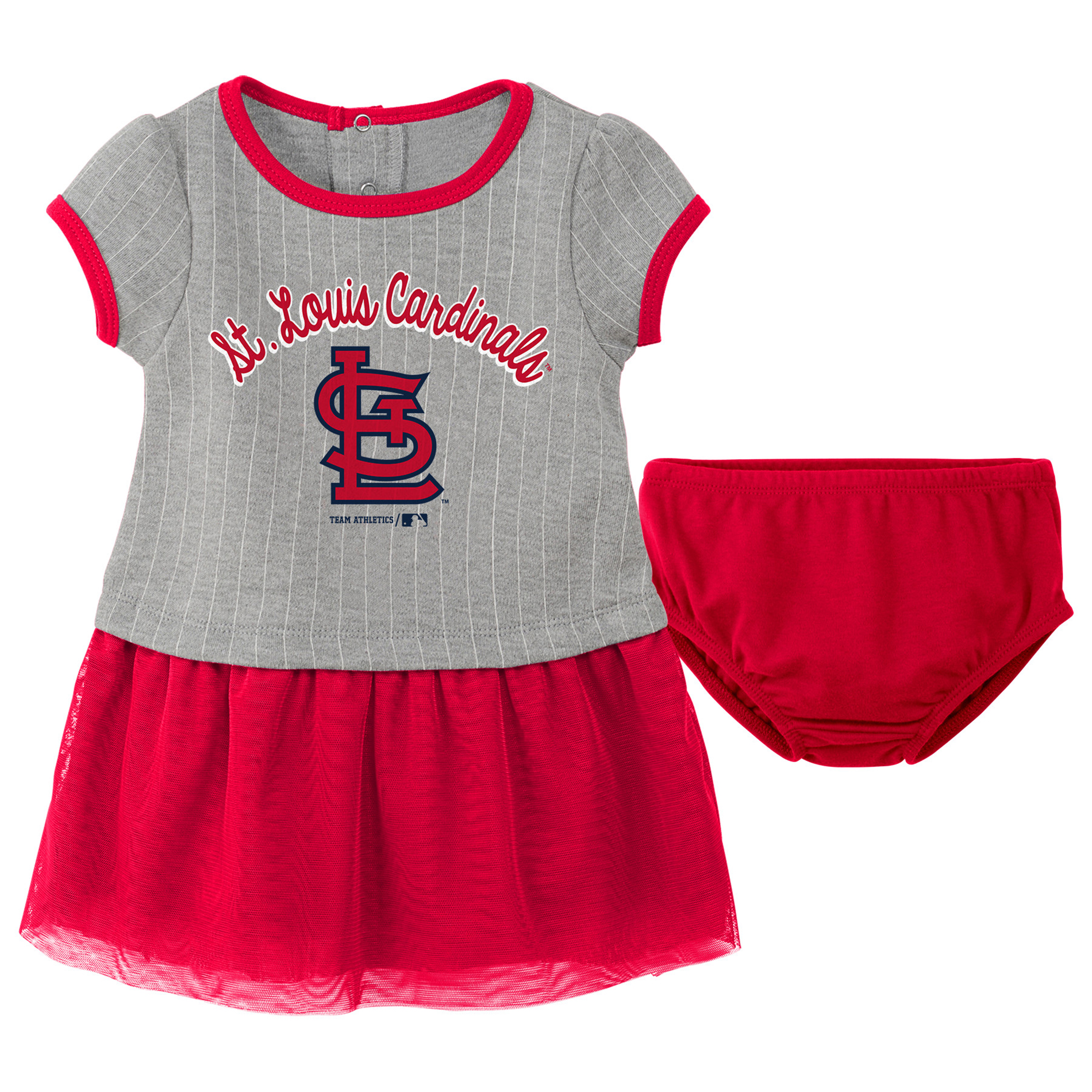 MLB Toddler Girls’ Dress & Bloomers Set - St. Louis Cardinals