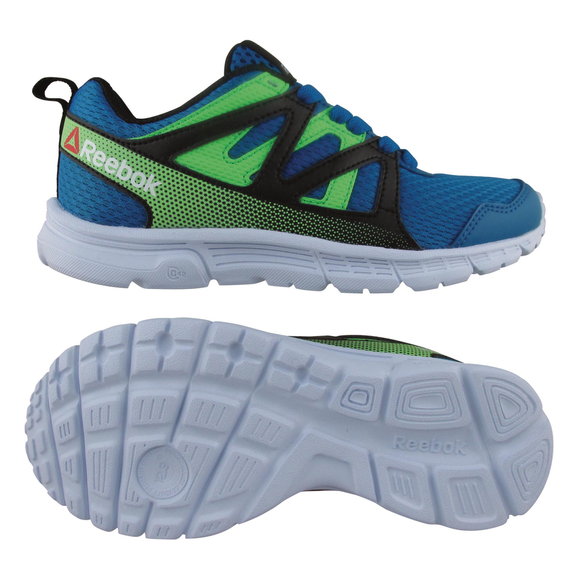 Reebok Boy's Run Supreme 2.0 MT Blue/Green/Black Running Shoe