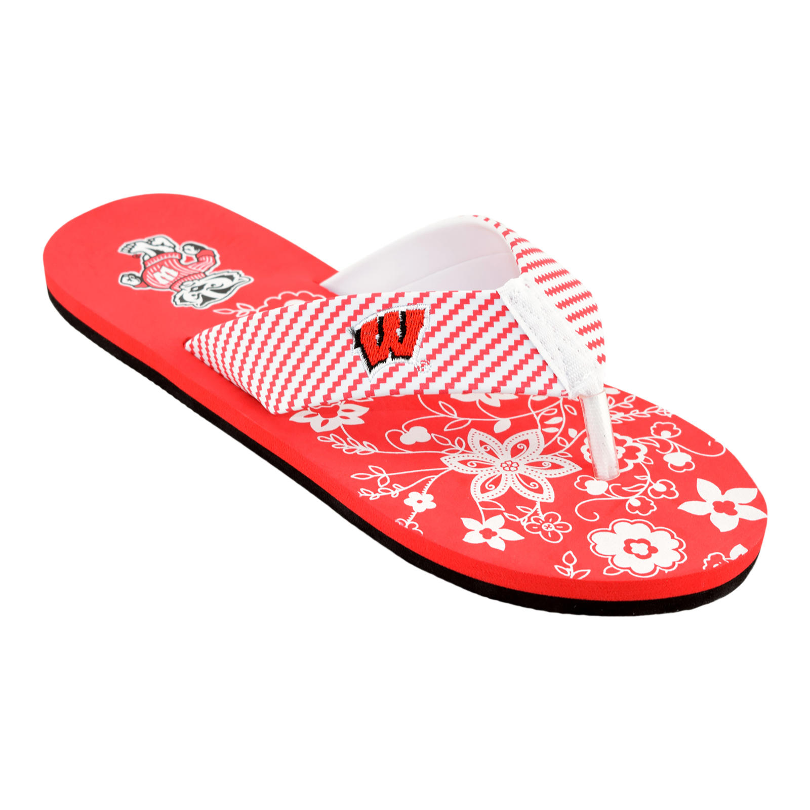 NCAA Women’s Wisconsin Badgers Flip-Flop, Size: Medium NCAA Women’s Wisconsin Badgers Flip-Flop, Size: Medium