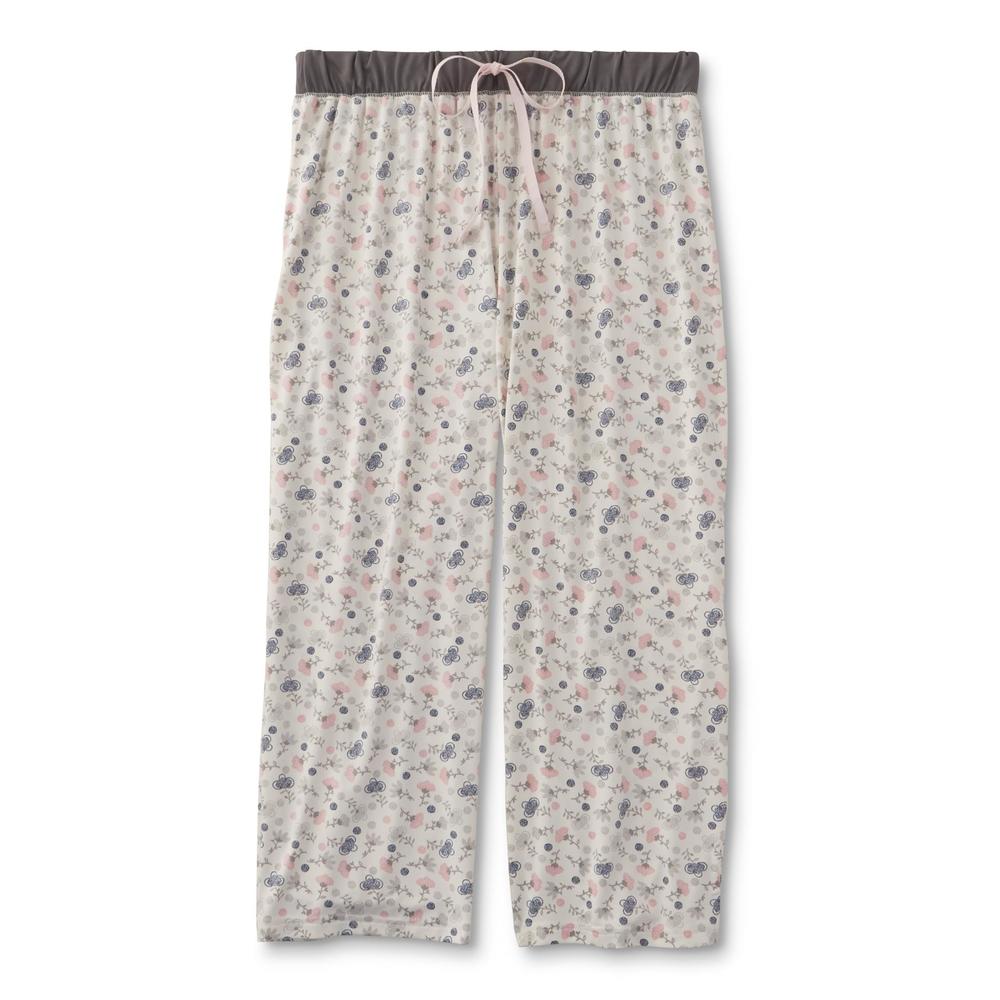 Laura Scott Women's Plus Pajama Shirt, Tank Top & Pants - Floral