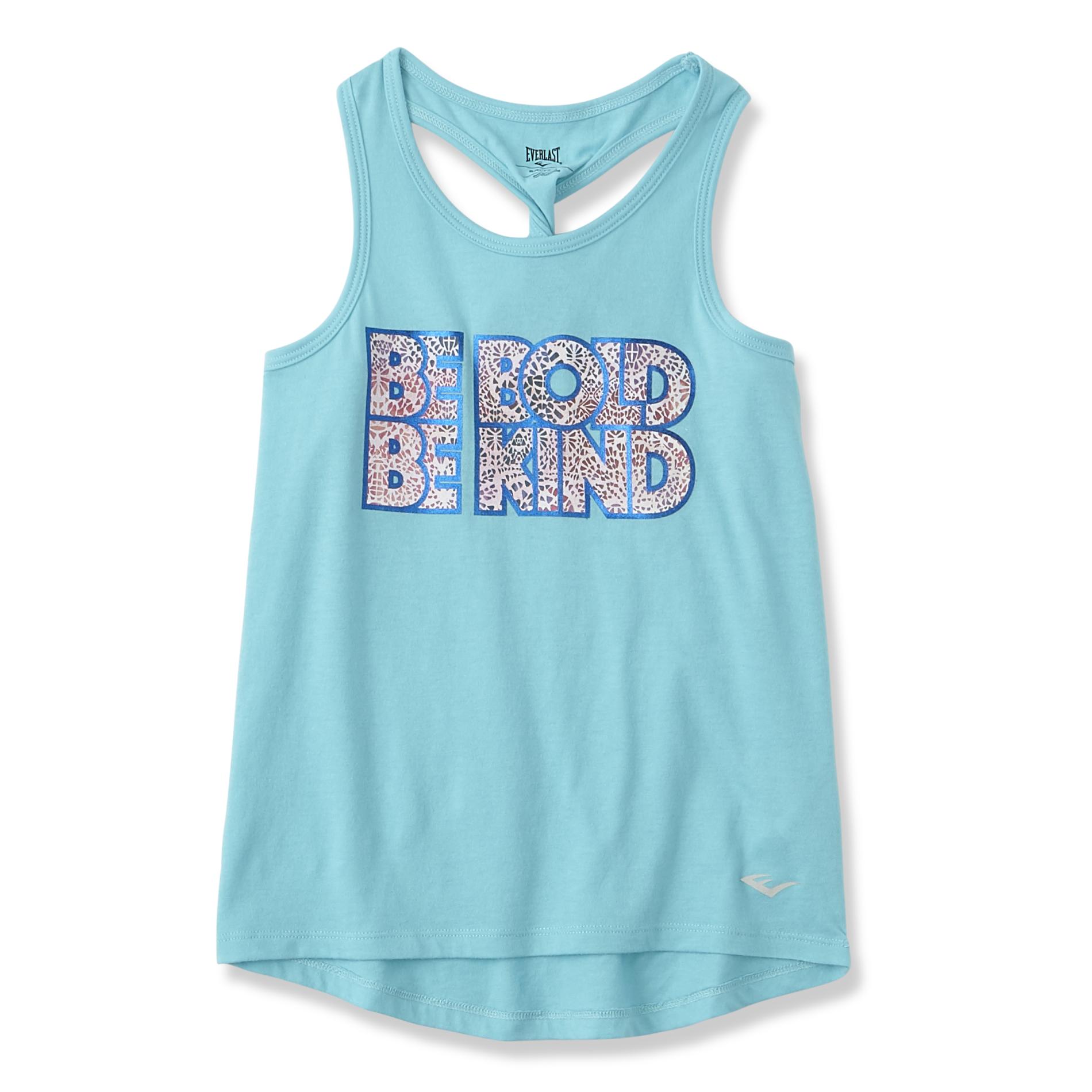Everlast&reg; Girls' Graphic Athletic Tank Top - Be Bold Be Kind