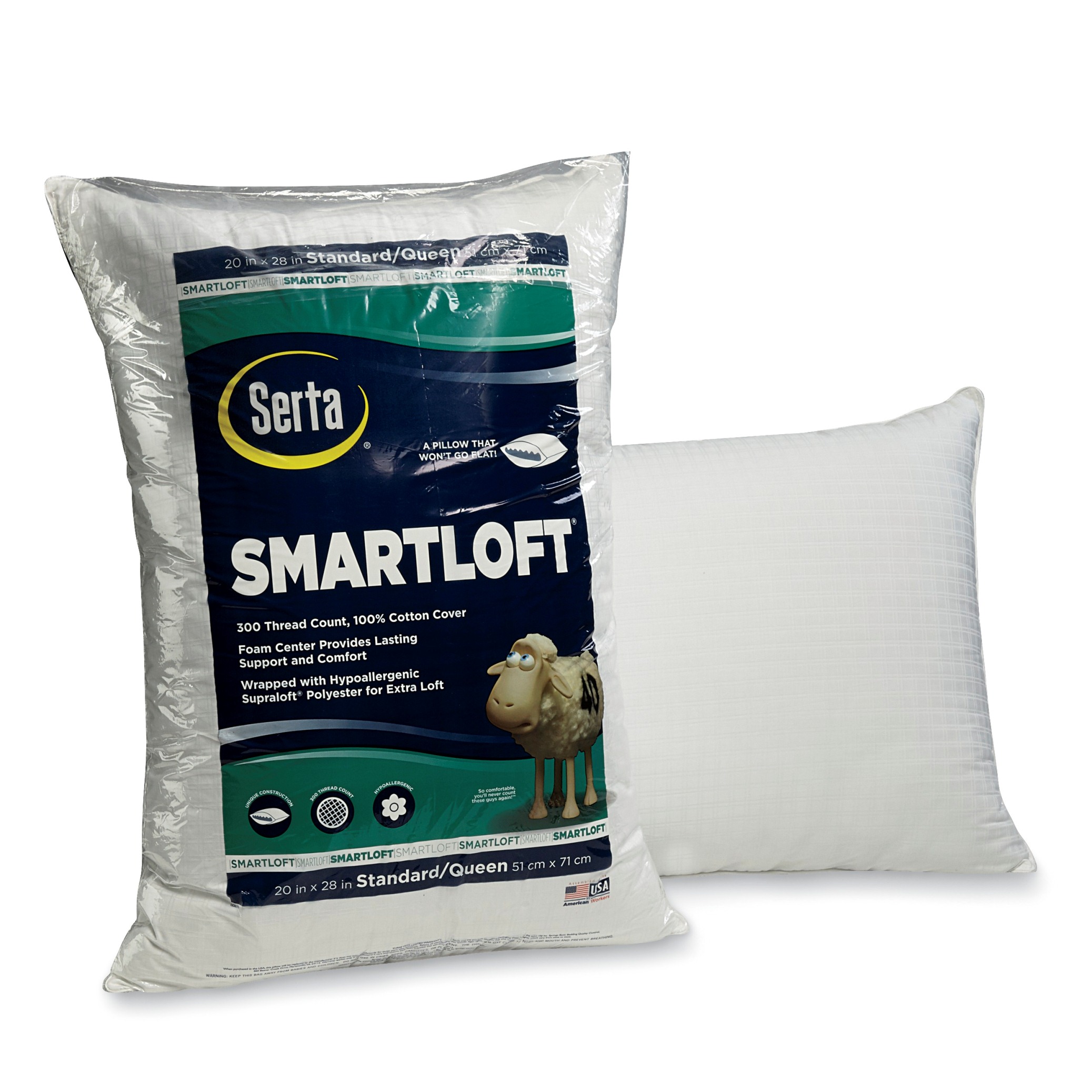 Serta Smartloft Hypoallergenic Pillow