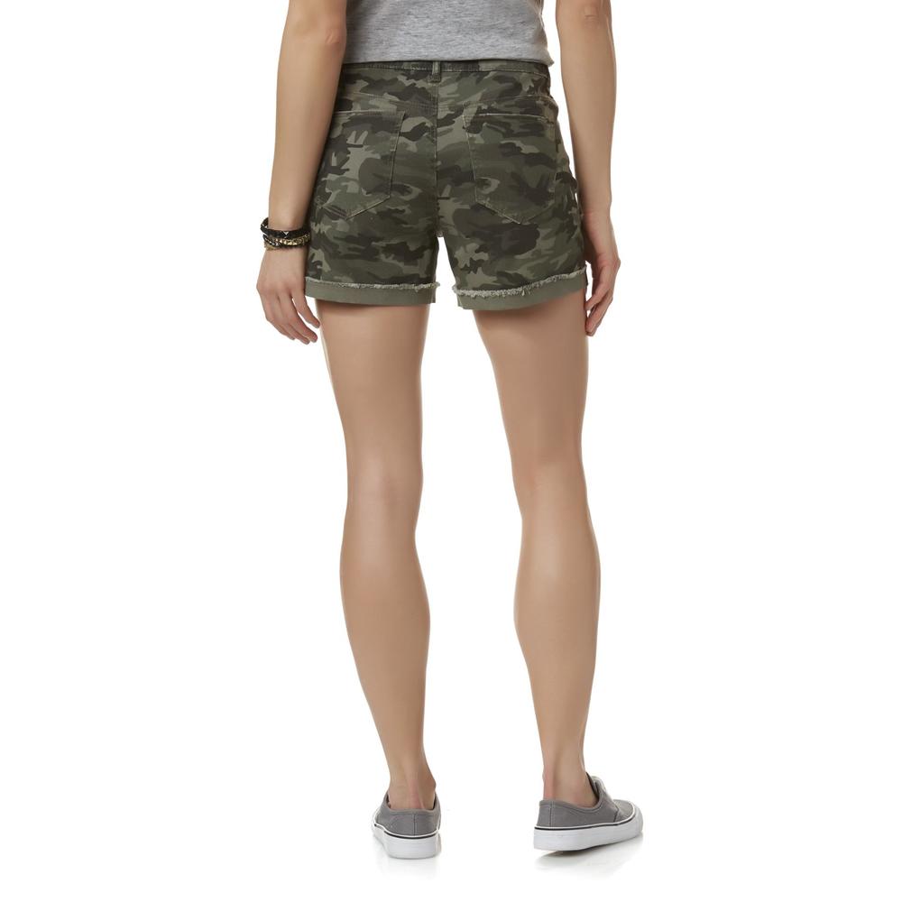Bongo Juniors' Distressed Shorts - Camouflage