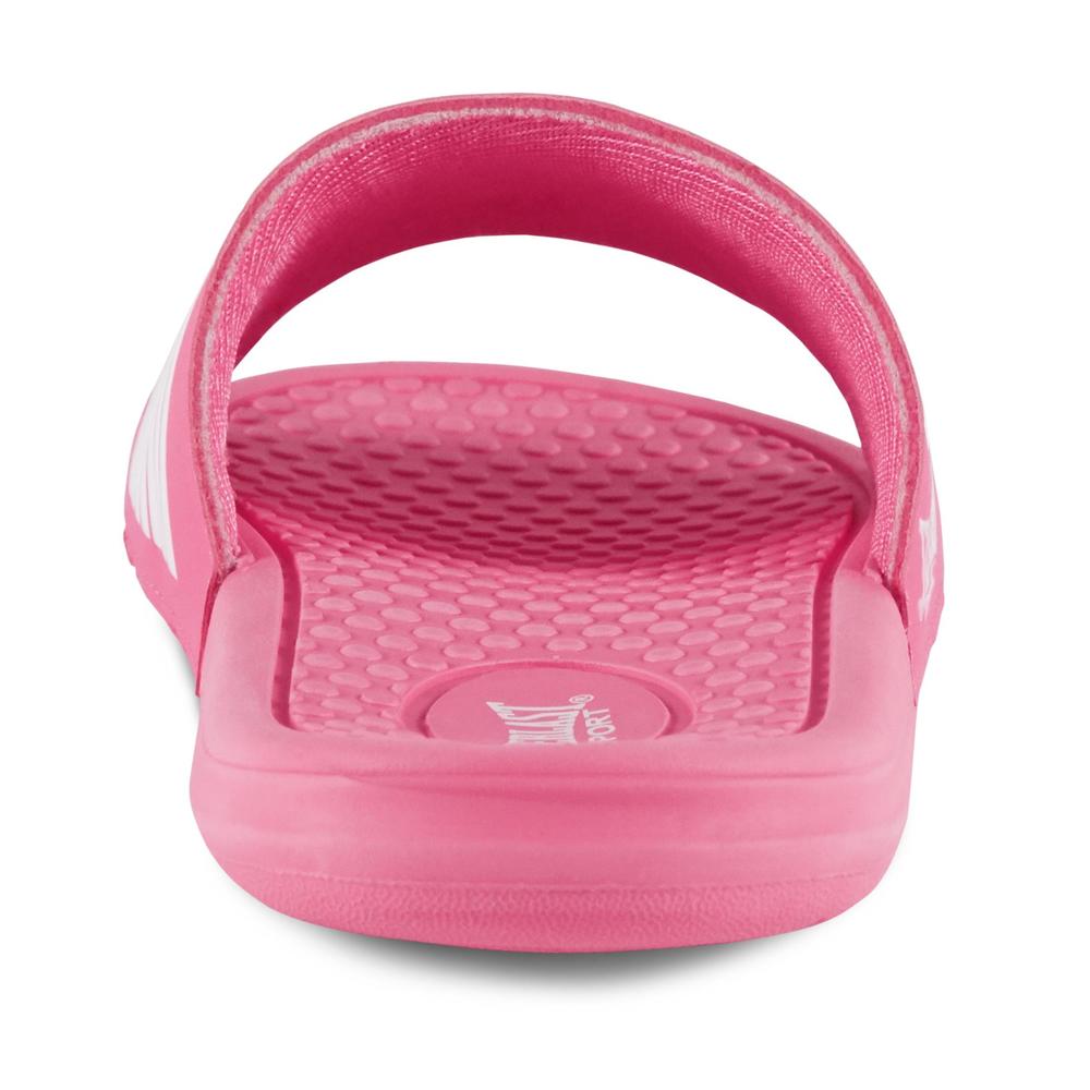 Everlast&reg; Sport Girls' Hoop Pink Striped Athletic Slide Sandal