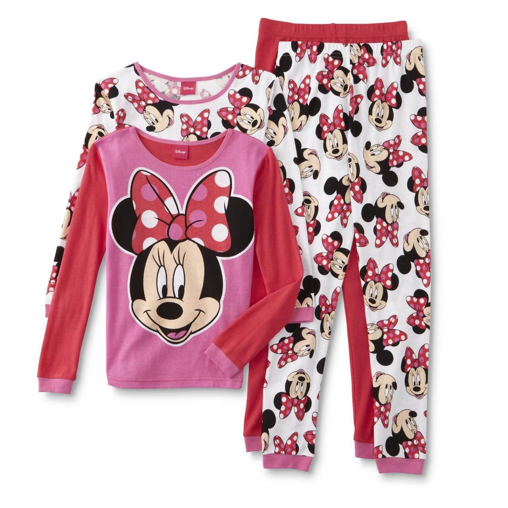 Disney Minnie Mouse Girl's 2-Pairs Pajamas