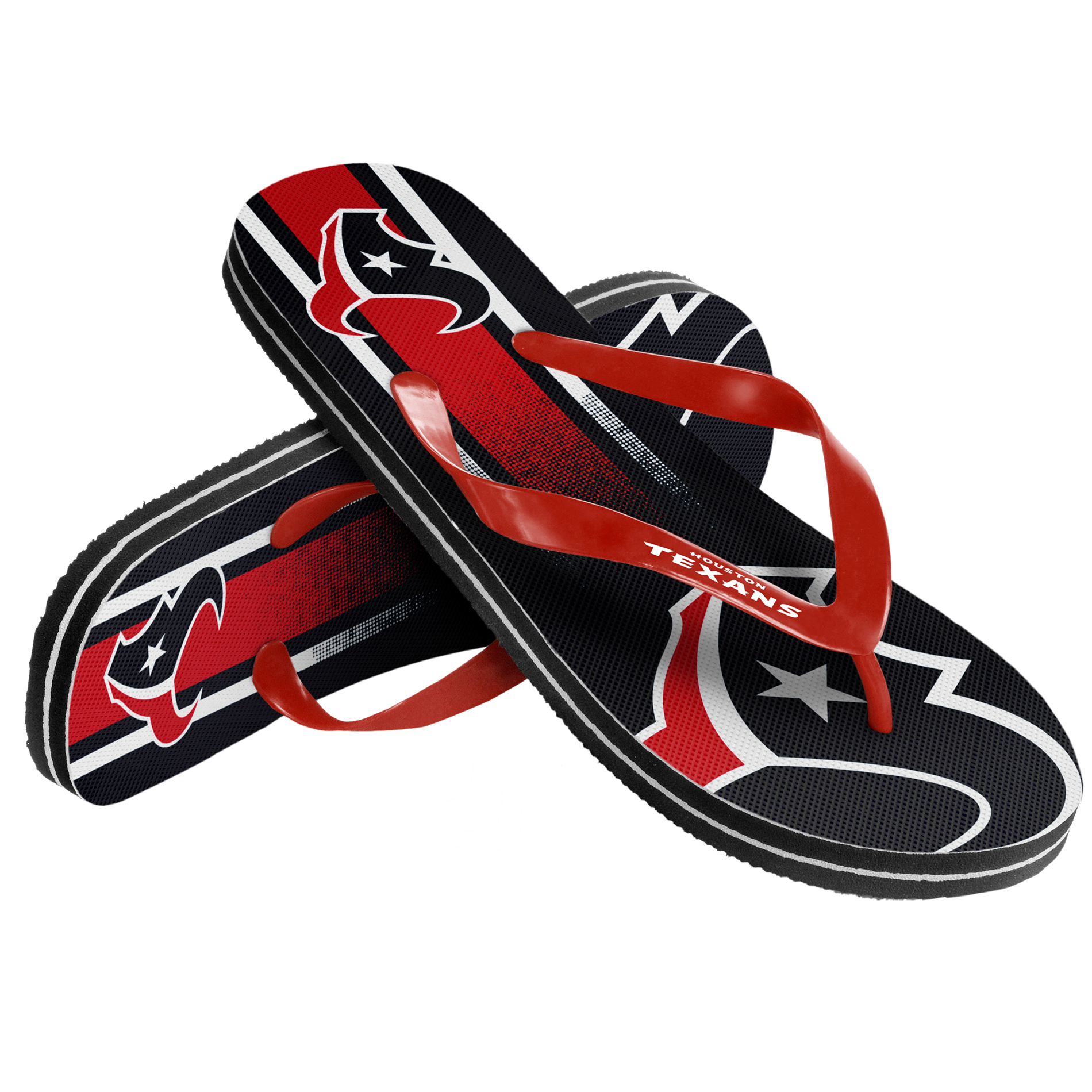 NFL Unisex Gradient Flip-Flops - Houston Texans, XS;S NFL Unisex Gradient Flip-Flops - Houston Texans, XS;S