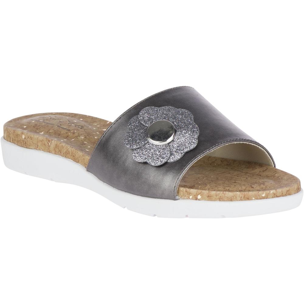 Soft Style by Hush Puppies Women's Laurie Slide Sandal - Gray