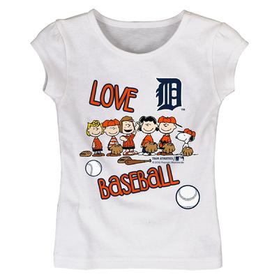 MLB Peanuts Toddler Girl's Graphic T-Shirt - Detroit Tigers
