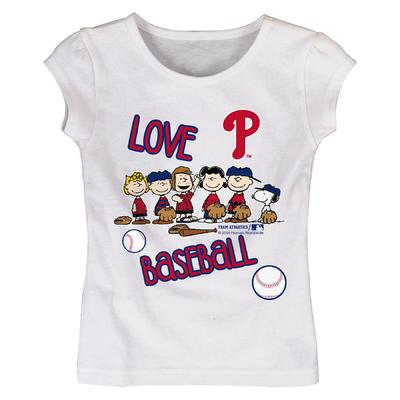 MLB Peanuts Toddler Girl's Graphic T-Shirt - Philadelphia Phillies