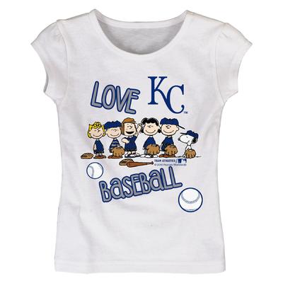 MLB Peanuts Toddler Girl's Graphic T-Shirt - Kansas City Royals