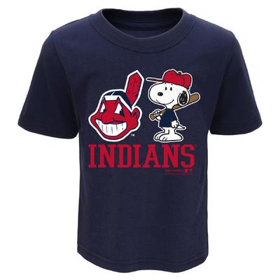 MLB Snoopy Toddler Boy's Graphic T-Shirt - Cleveland Indians