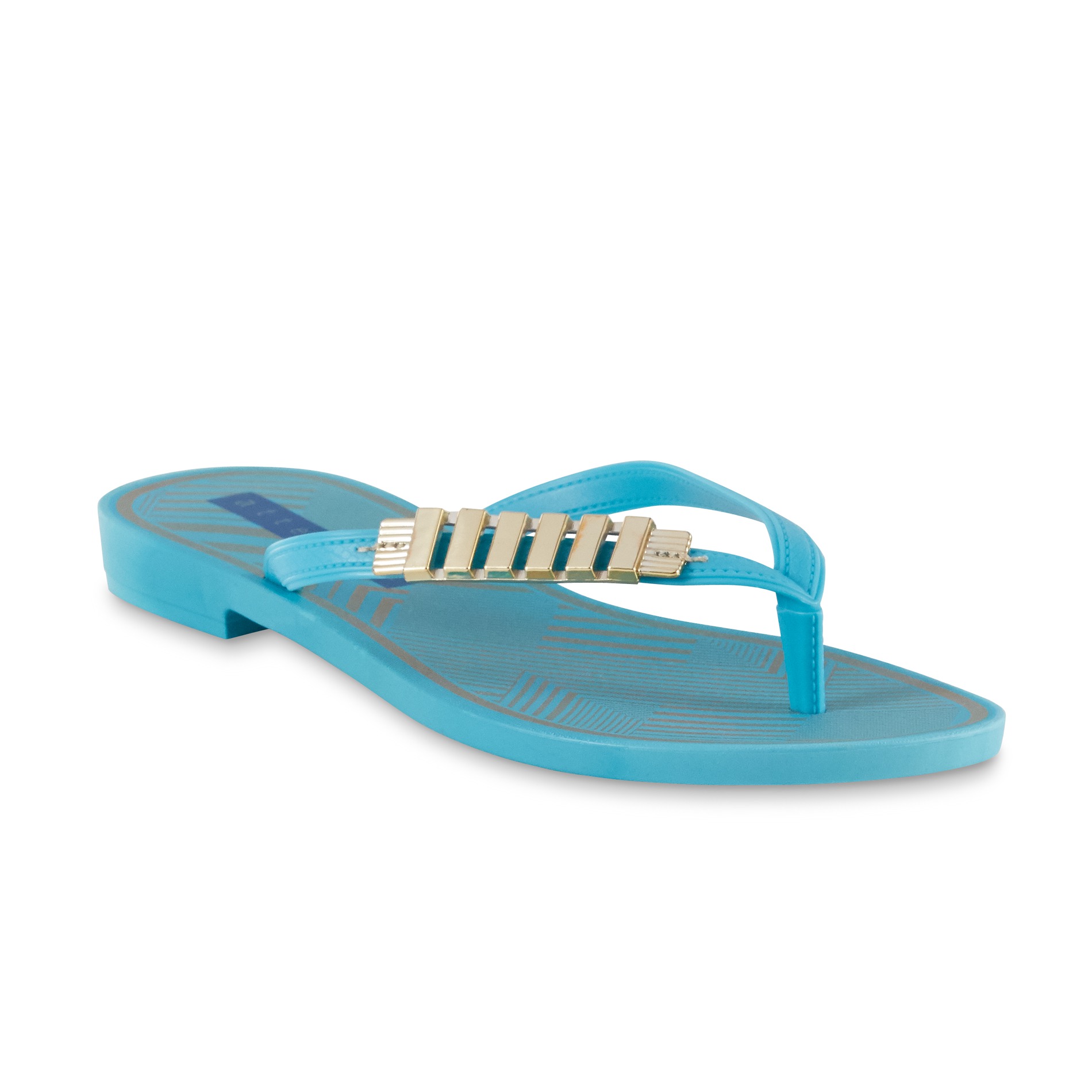 Attention Women's Marnie Turquoise/Gold Flip-Flop