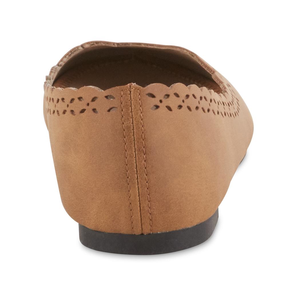 Basic Editions Women's Rachel Ballet Flat - Brown