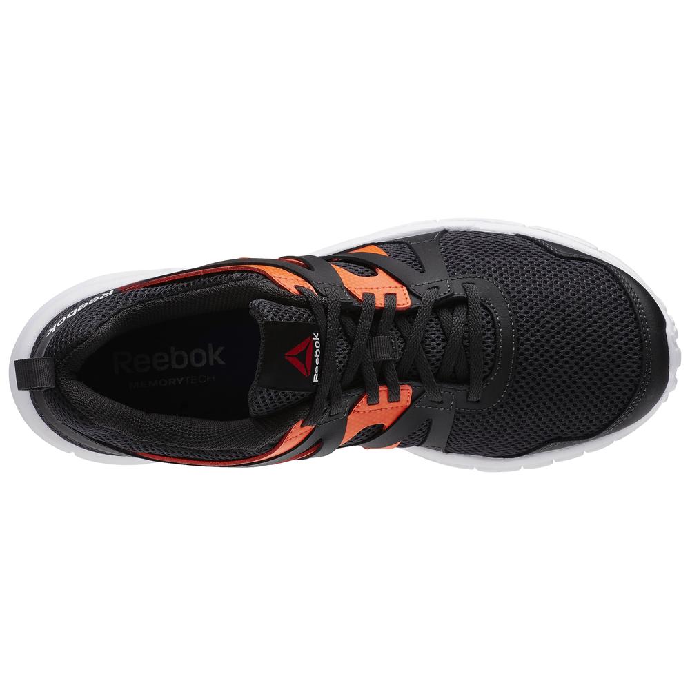 Reebok Men's Run Supreme 2.0 Memory Tech Gray/Orange Running Shoe