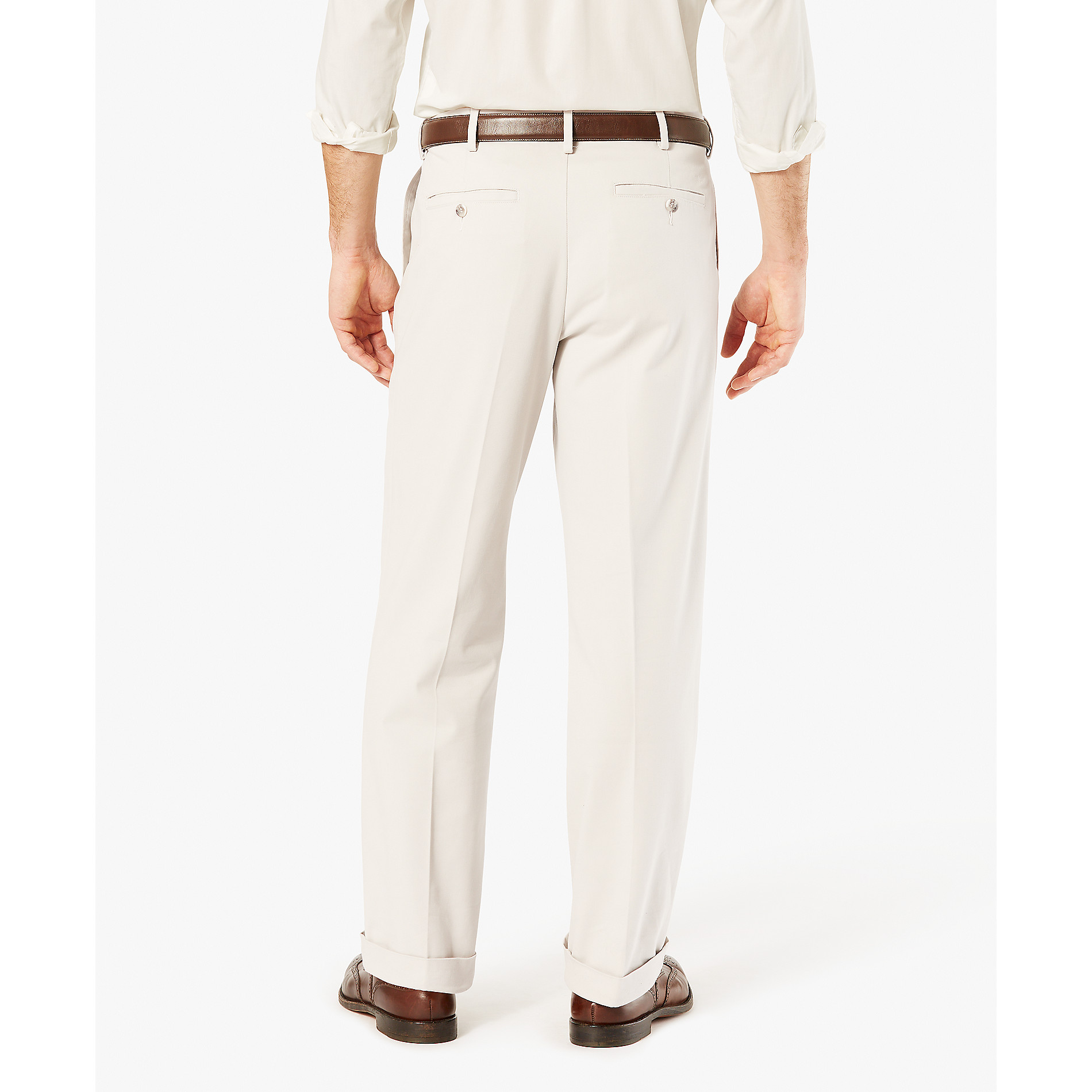 Dockers relaxed fit pleated cuffed pants Clearance