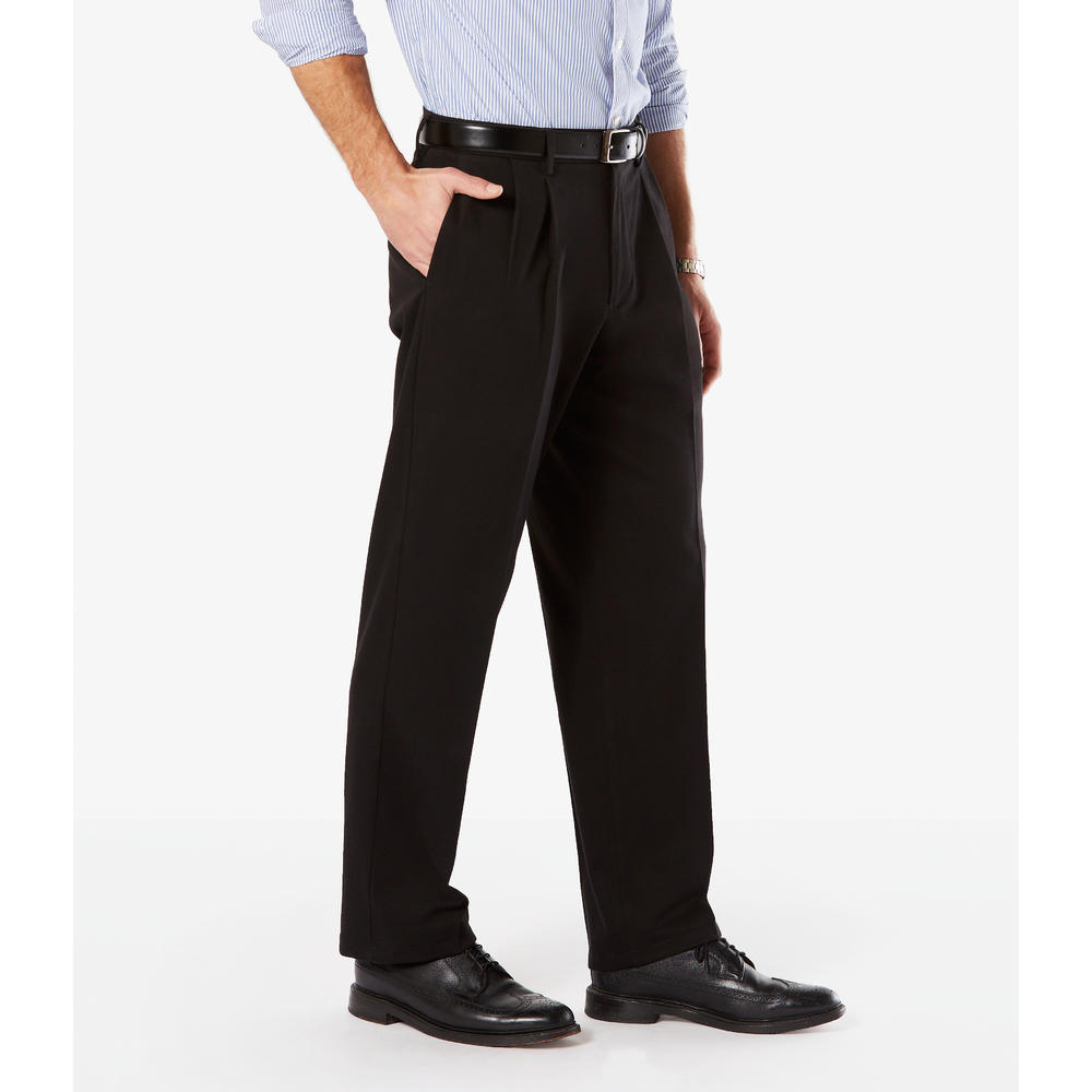 Dockers Men's Signature Khaki Relaxed Fit Pants Pleated D4