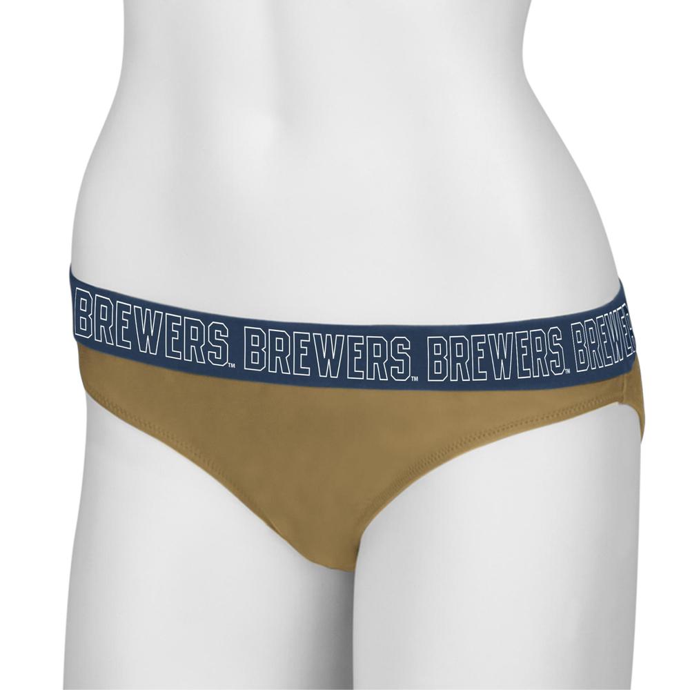 MLB Women's Bikini Swim Bottoms - Milwaukee Brewers