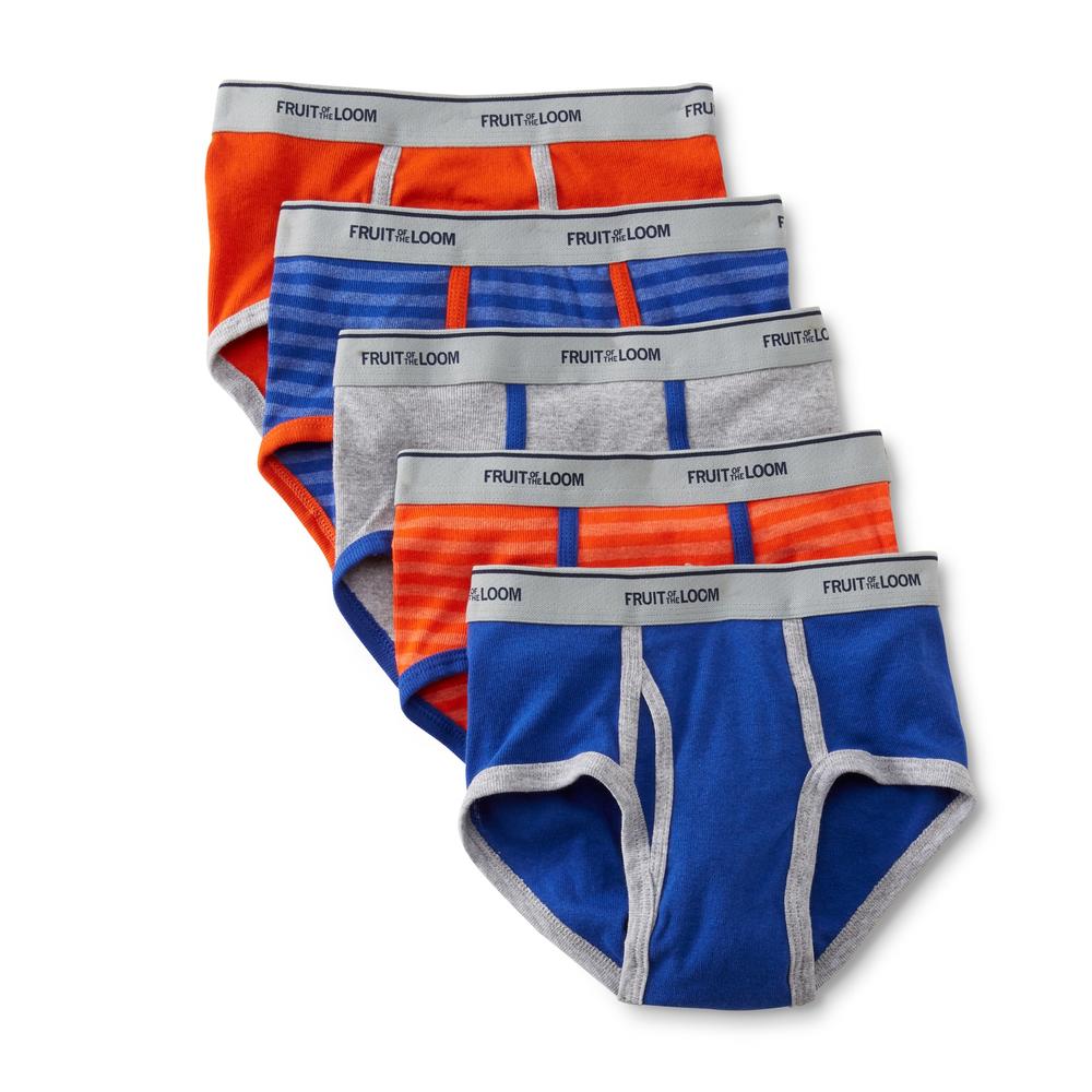 Fruit of the Loom Boy's 5-Pairs Briefs - Assorted