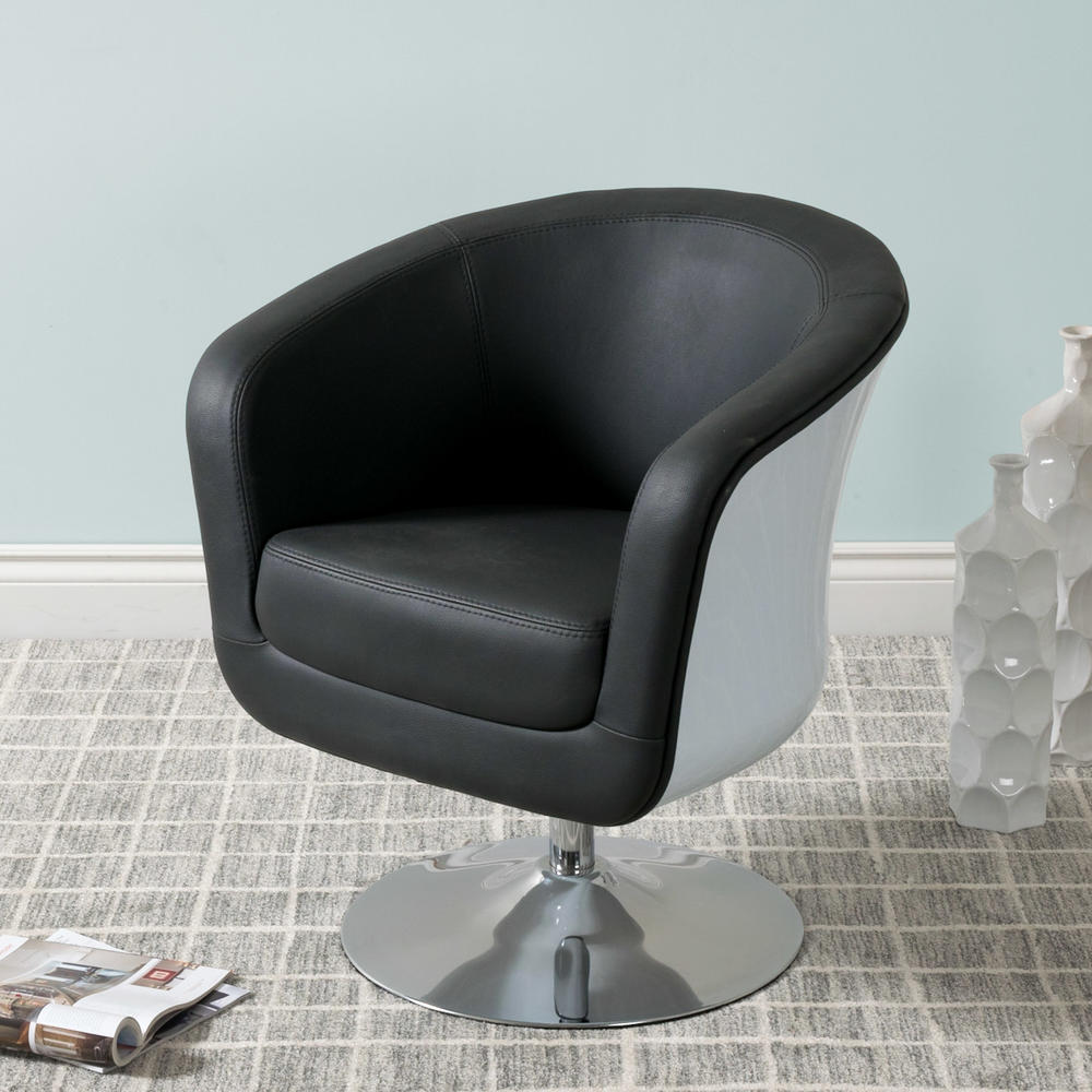 CorLiving Modern Bonded Leather Tub Chair