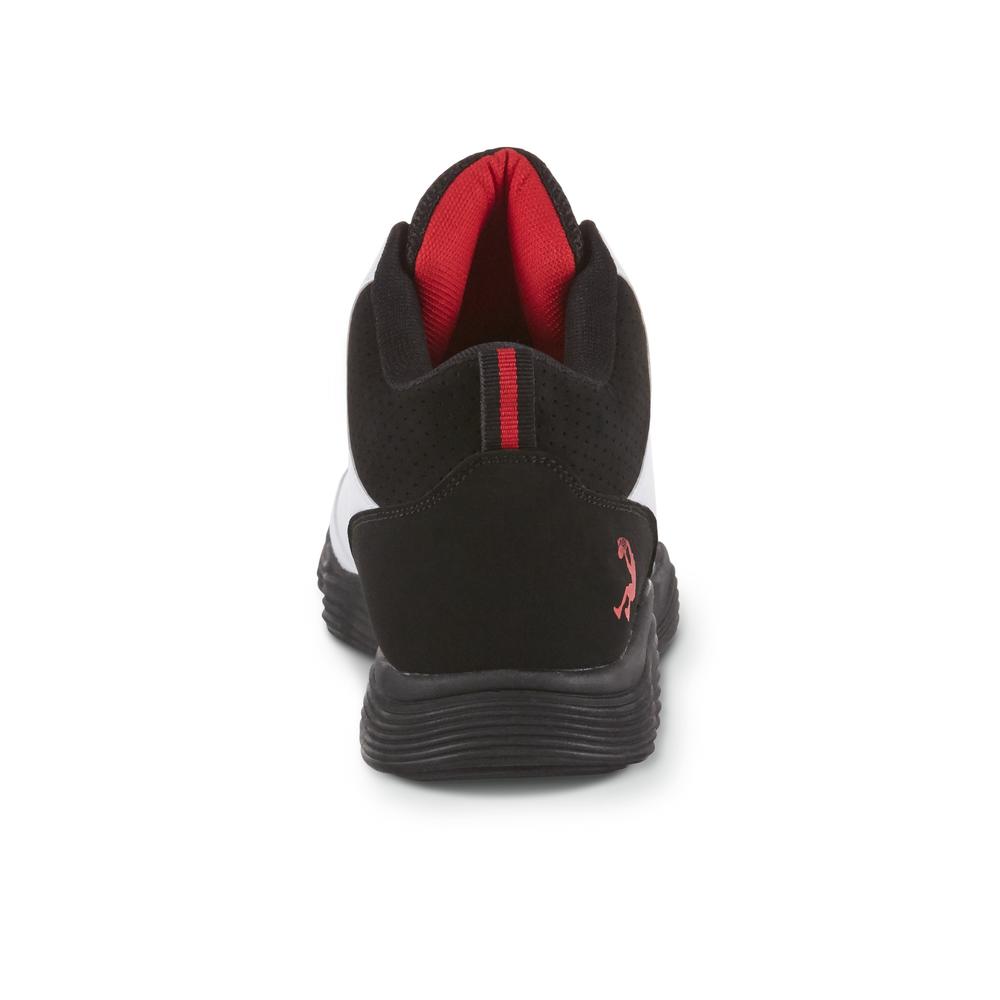 Shaq Men's Three-Point White/Black High-Top Basketball Shoe