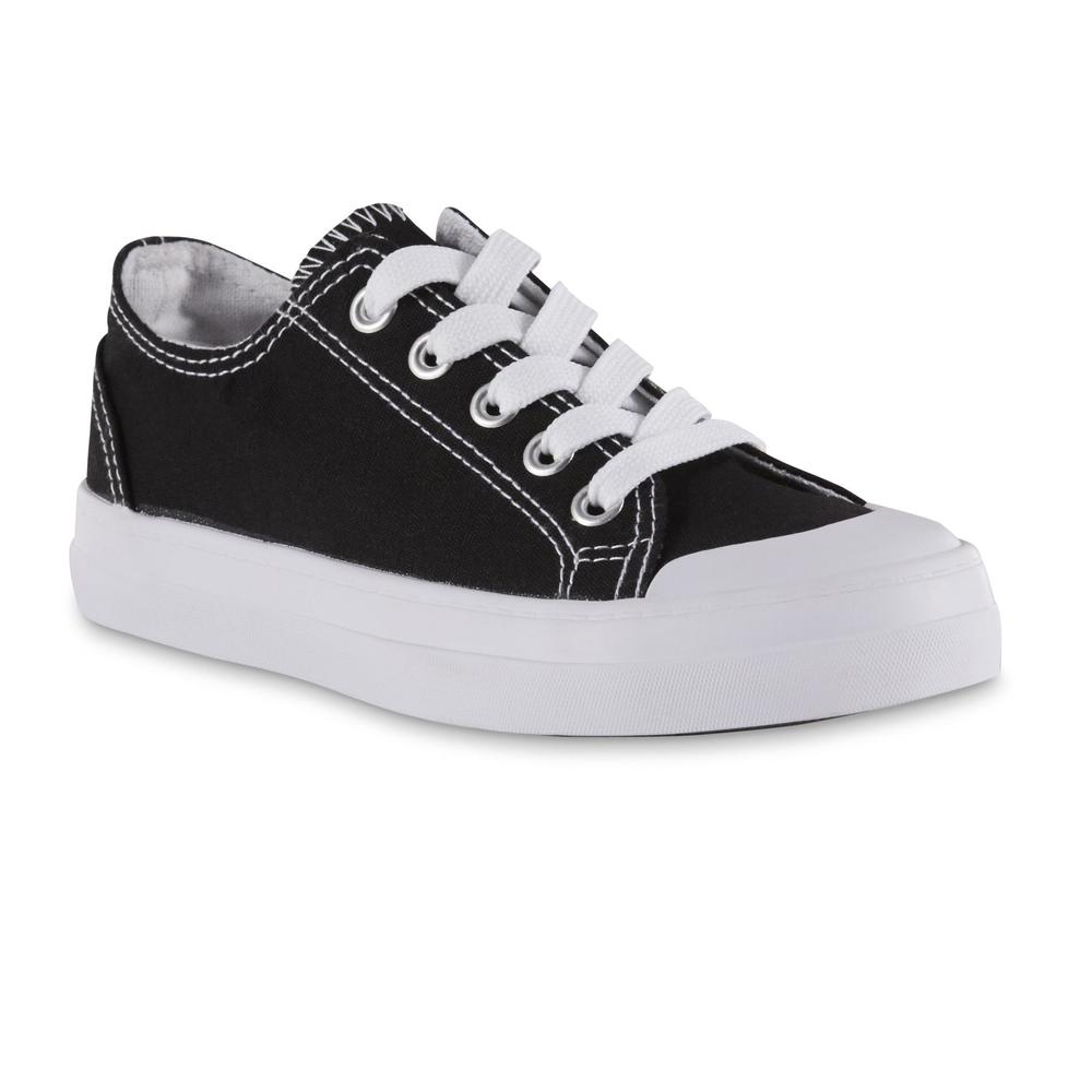 Basic Editions Girls' Recreate Sneaker - Black/White
