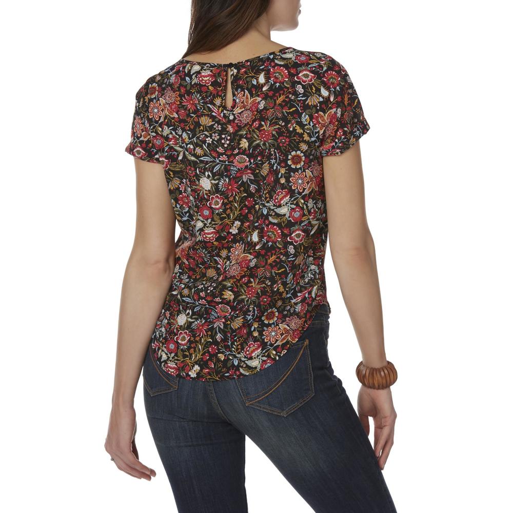 Simply Styled Women's Crepe Blouse - Floral