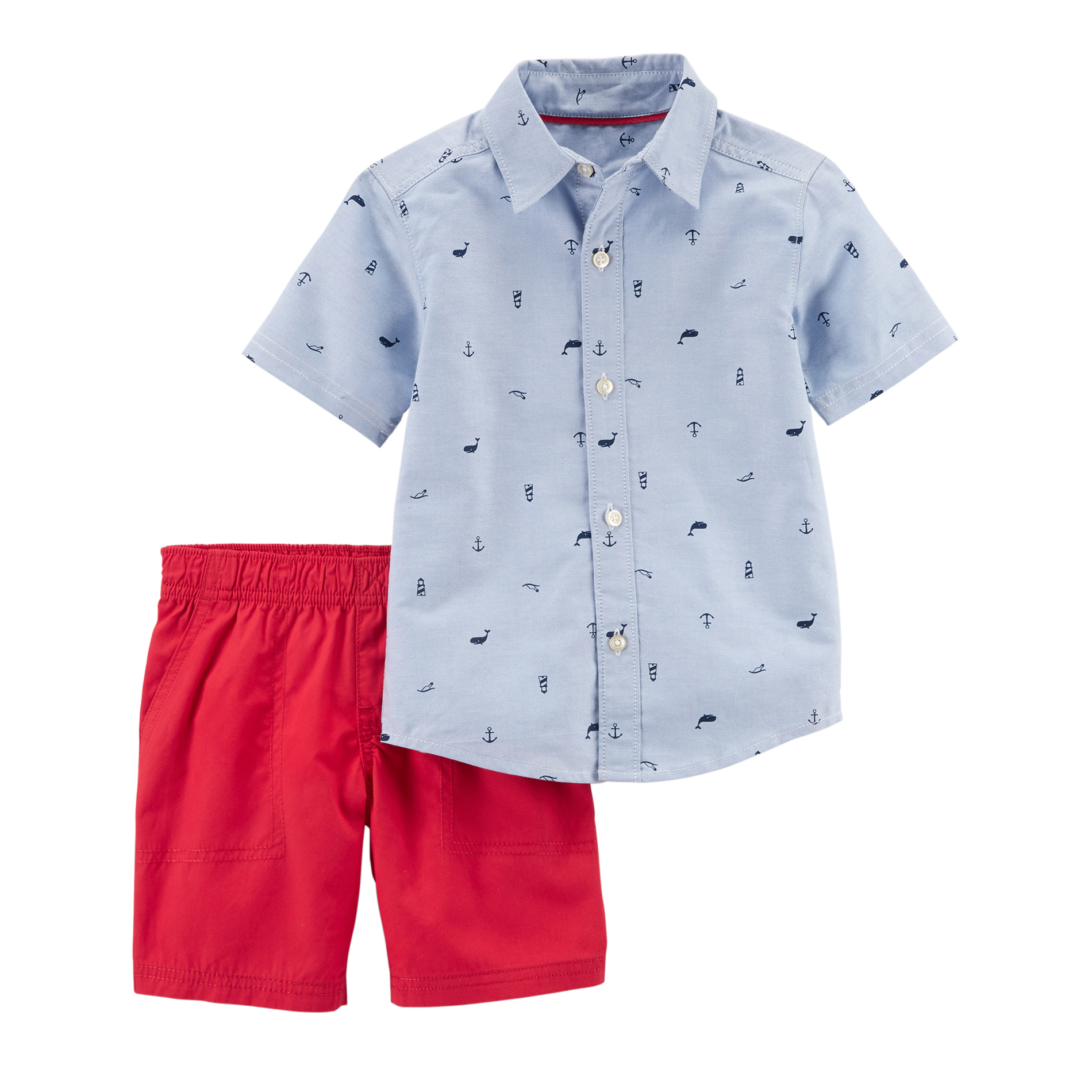 Carter's Toddler Boys&#8217; Shirt & Shorts Set - Anchor