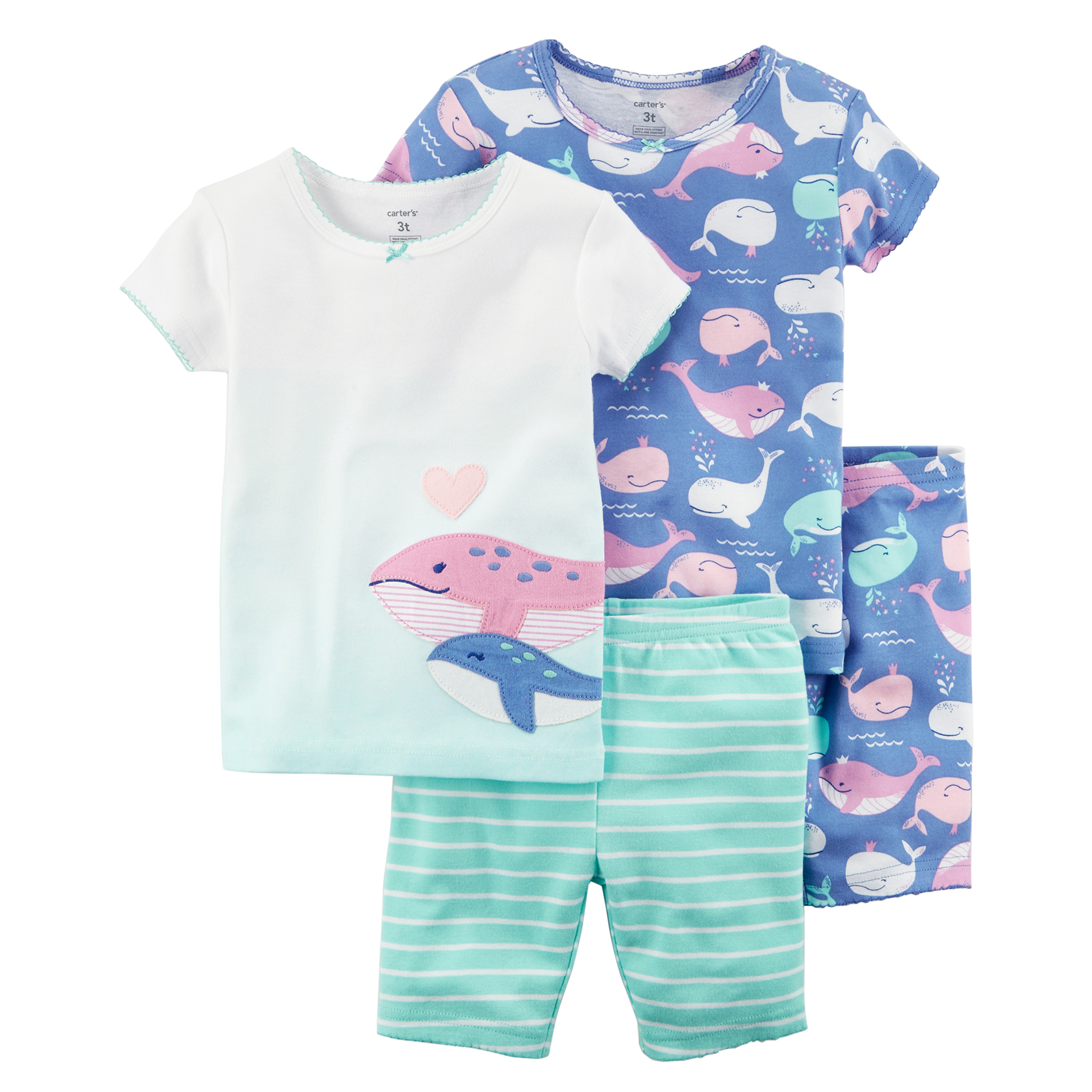 Carter's Toddler Girls&#8217; 2-Pack T-Shirt & Shorts Set - Whale