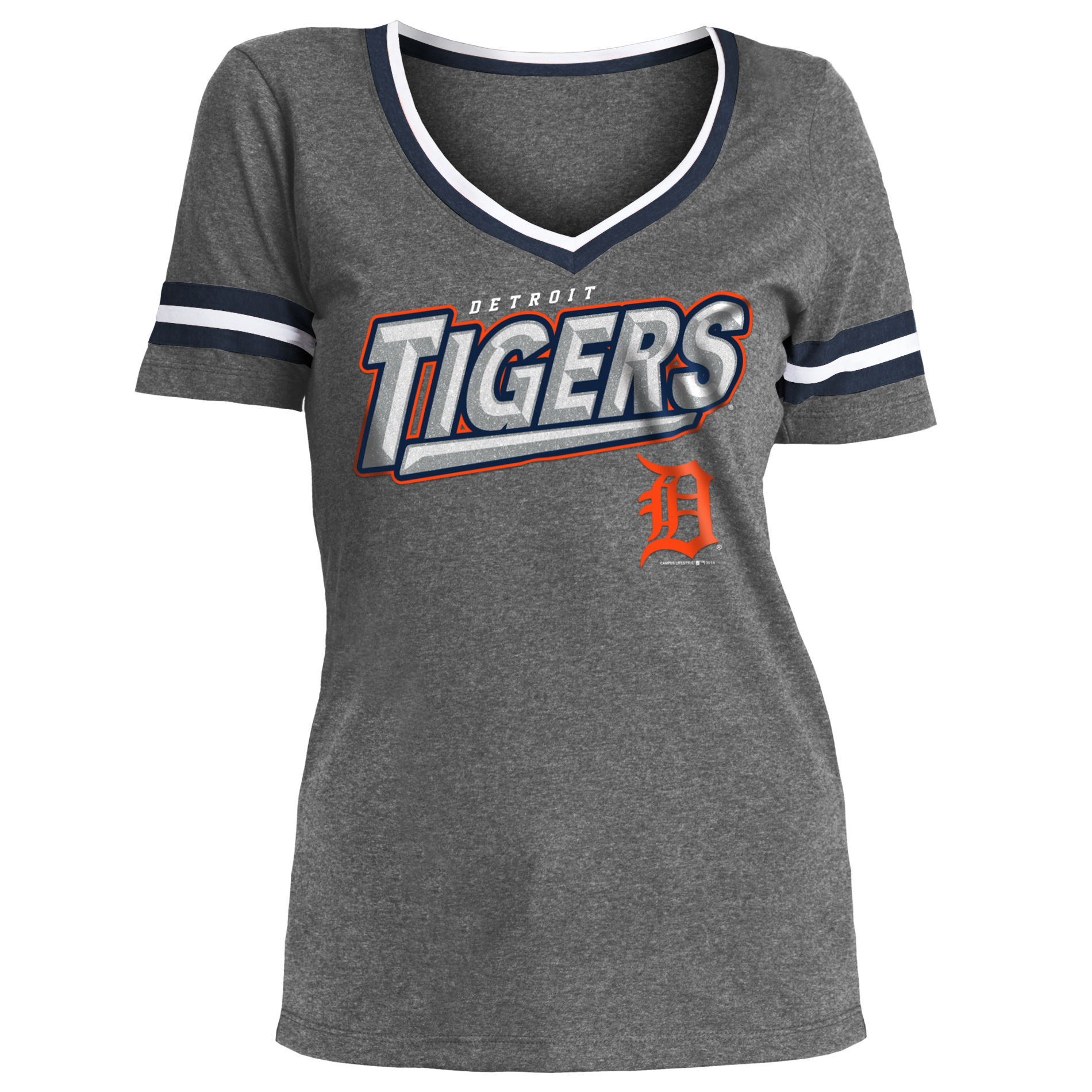 MLB Women&#8217;s V-Neck T-Shirt - Detroit Tigers