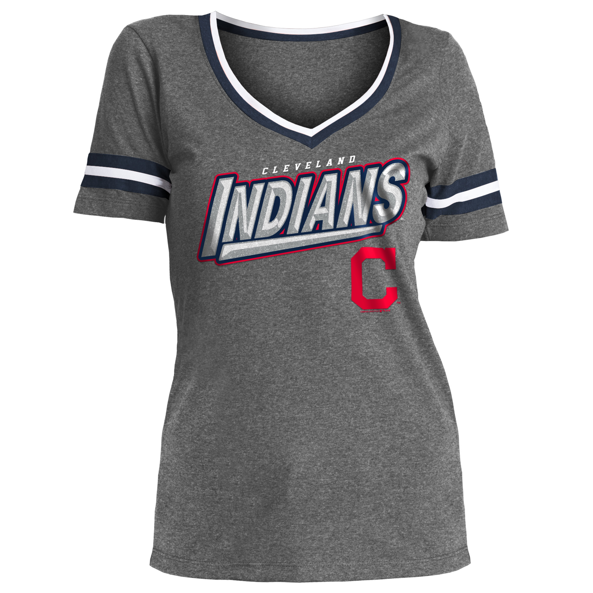MLB Women’s V-Neck T-Shirt - Cleveland Indians, Size: Small MLB Women’s V-Neck T-Shirt - Cleveland Indians, Size: Small