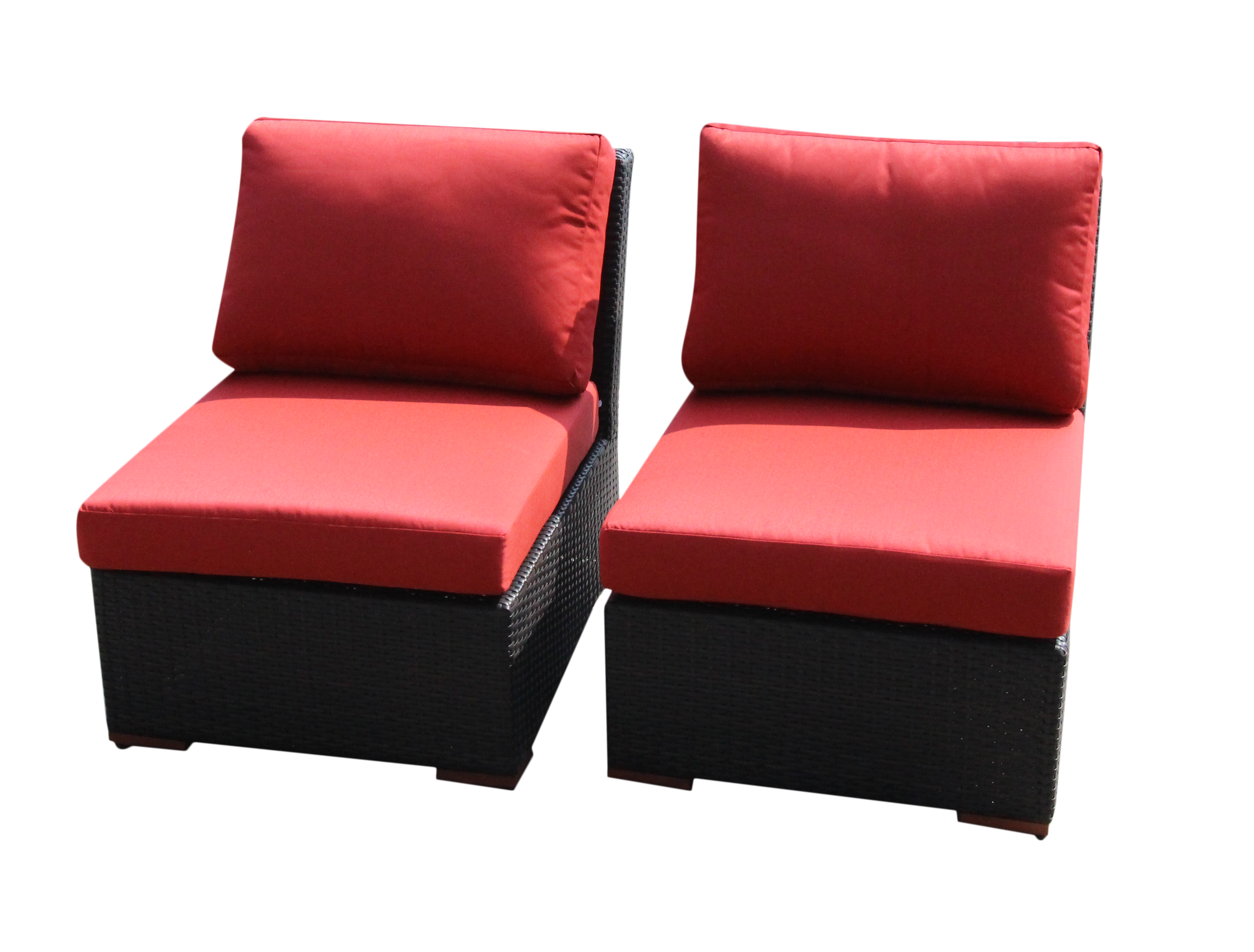 Bellini Home and Gardens Powell Armless/Slipper Chair 2 Pk