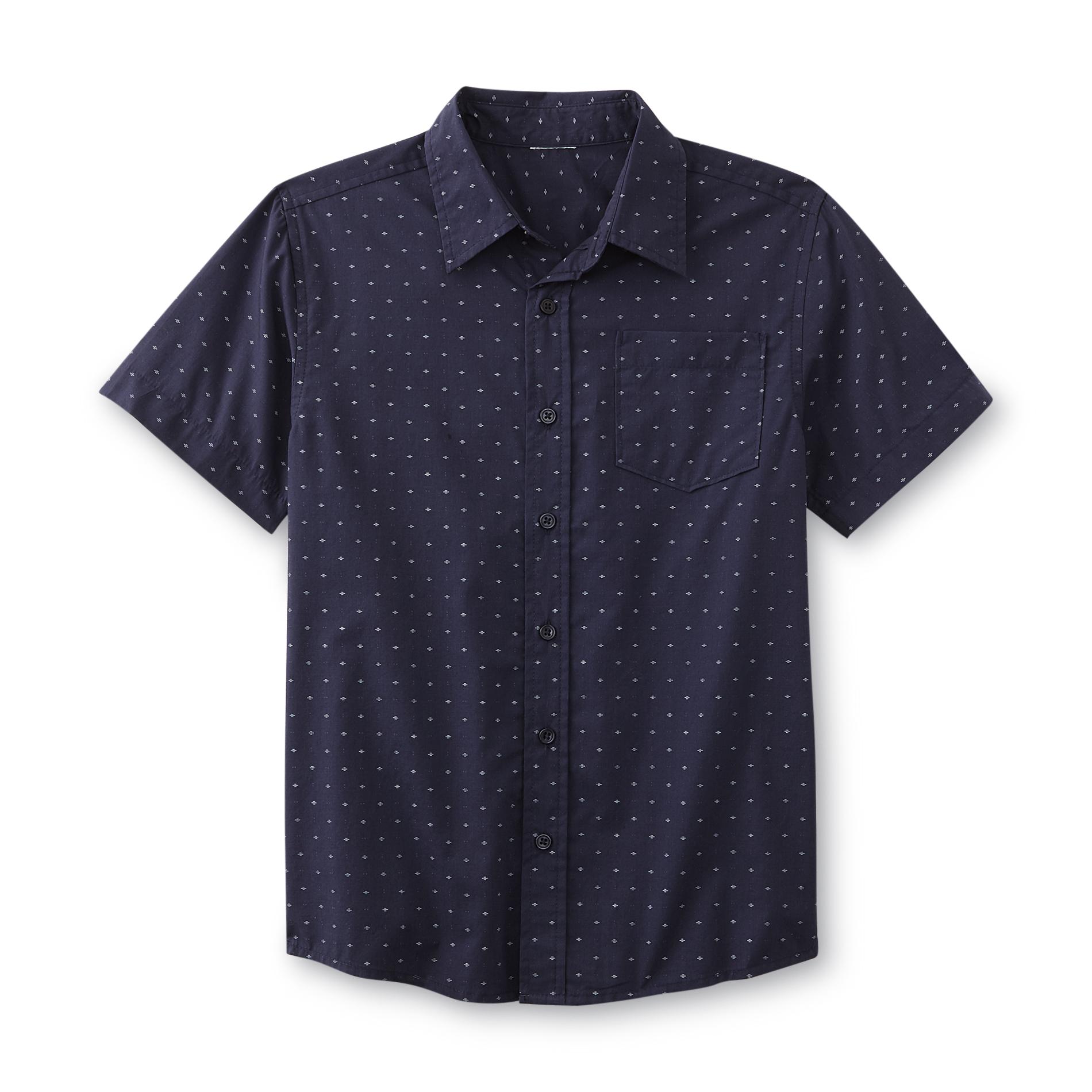 Simply Styled Boy's Button-Front Shirt - Dot
