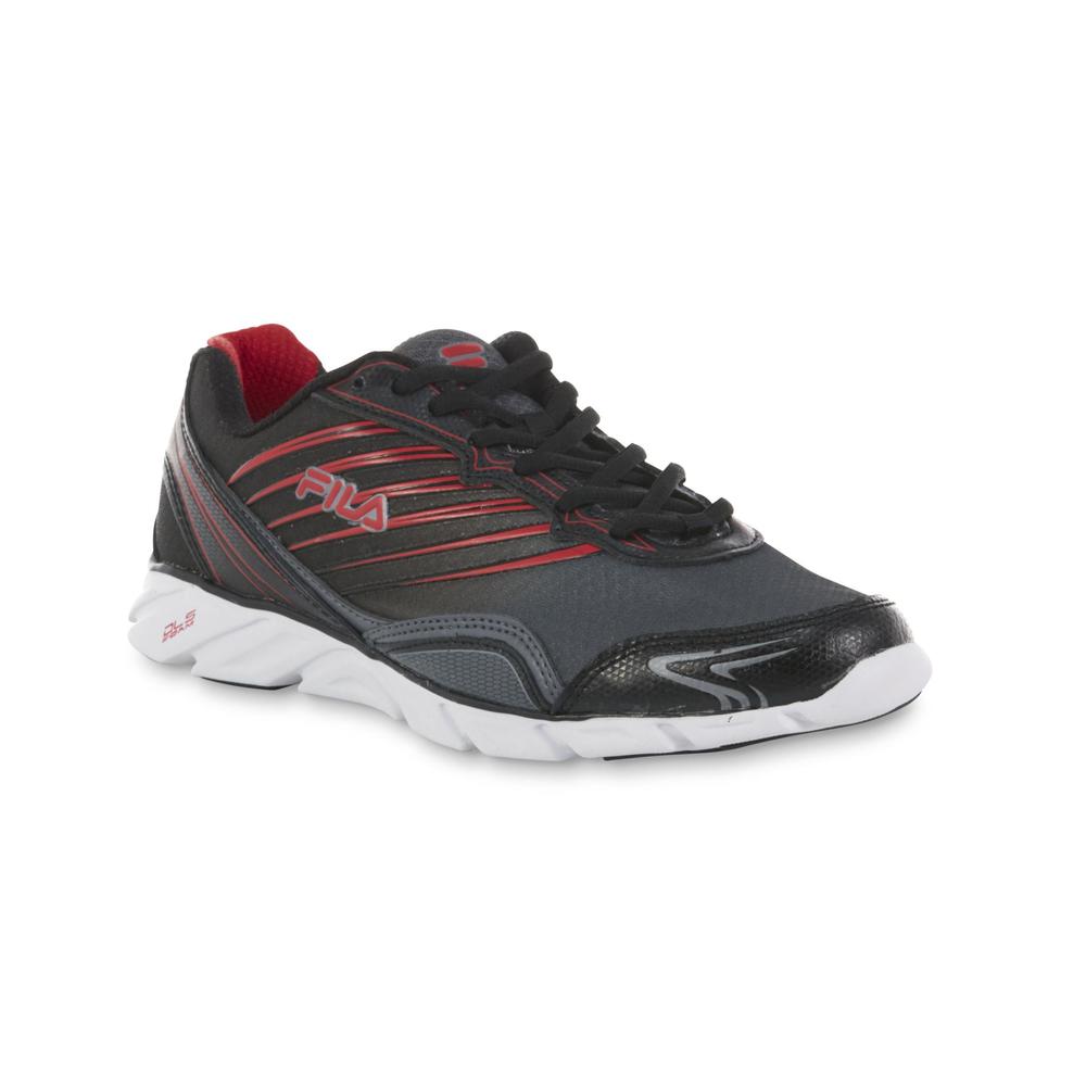 Fila Men's T-Minus Black/Red Running Shoe