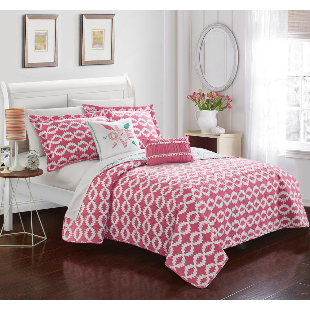Chic Home Dai Reversible Bed in a Bag Quilt Set