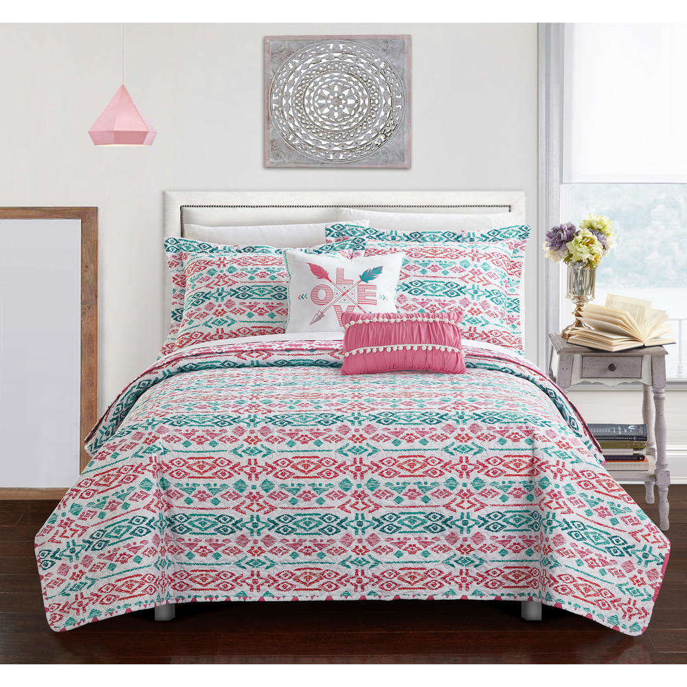 Chic Home Dai Reversible Bed in a Bag Quilt Set
