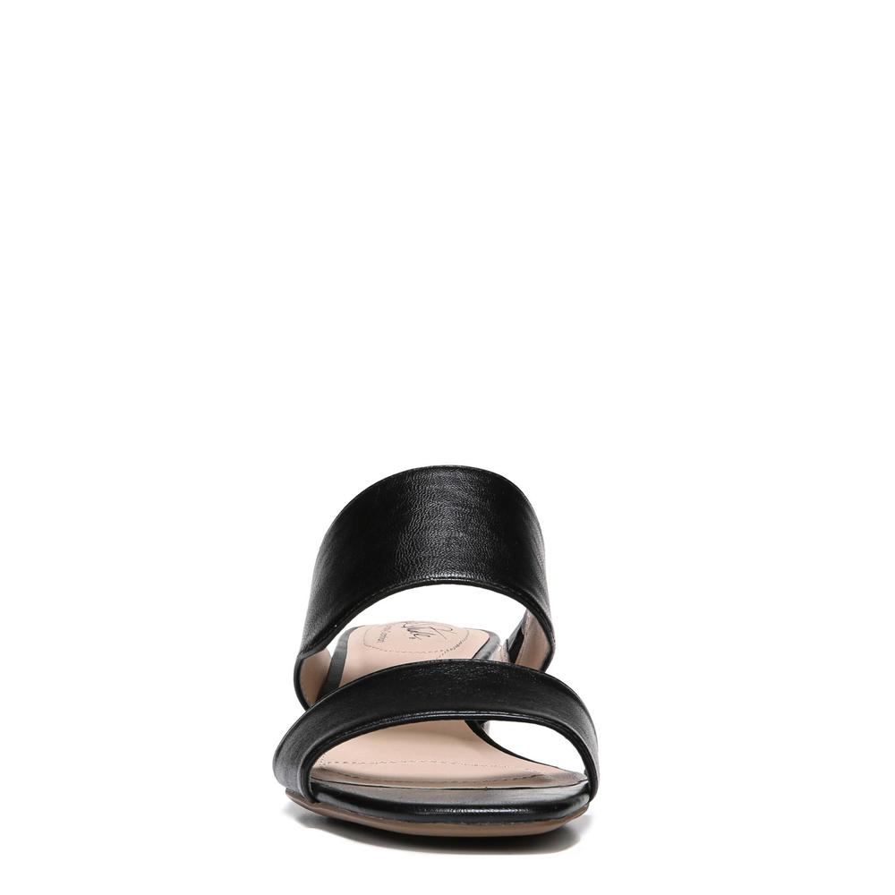 LifeStride Women's Major Black Slide Sandal - Wide Width Available
