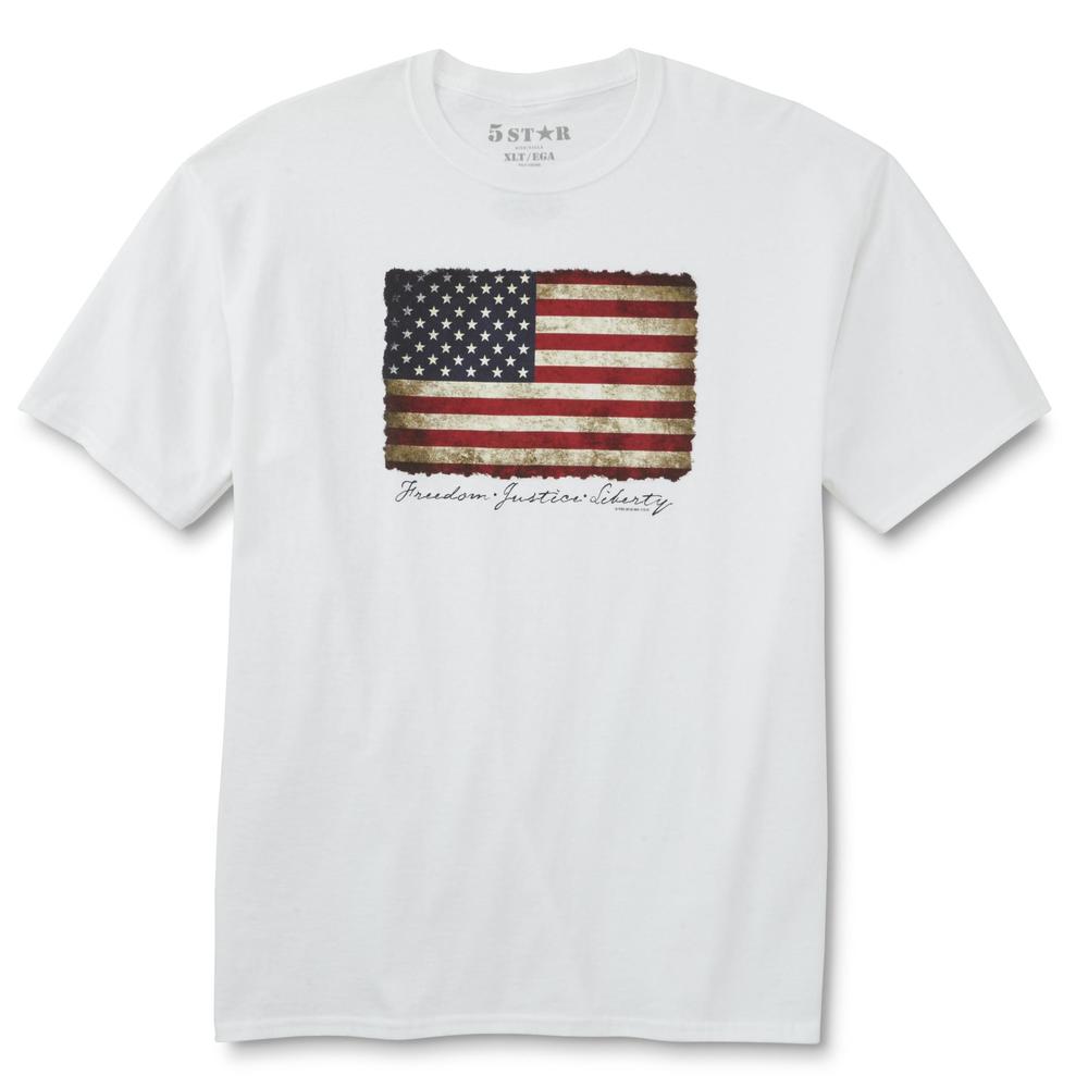 Men's Big & Tall Graphic T-Shirt - American Flag