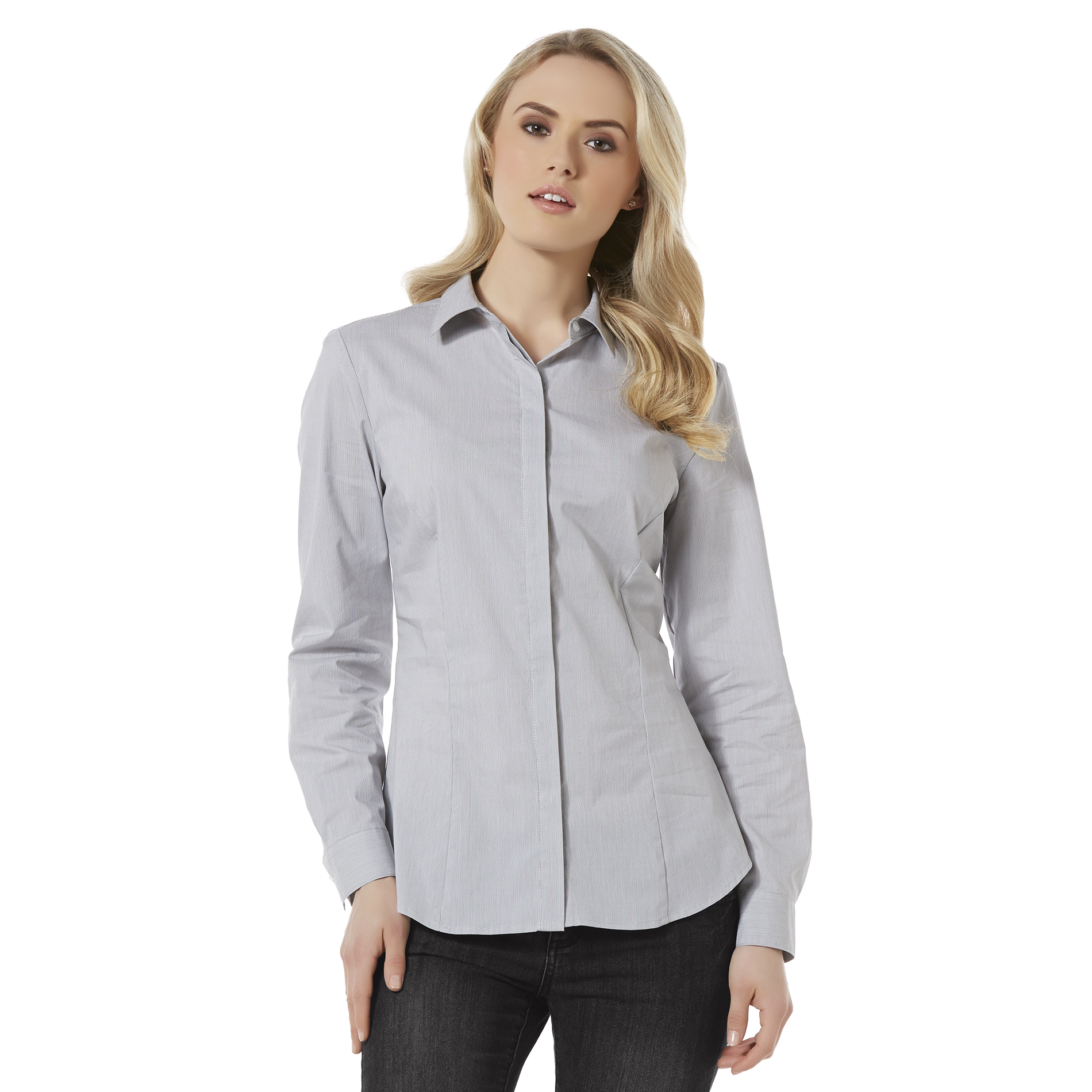 Covington Women's Essential Button-Up Shirt - Striped