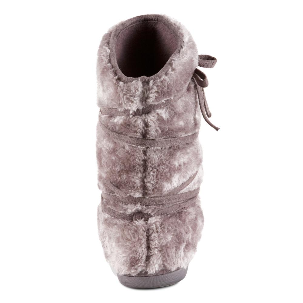 Joe Boxer Women's Sukie Gray Slipper Boots